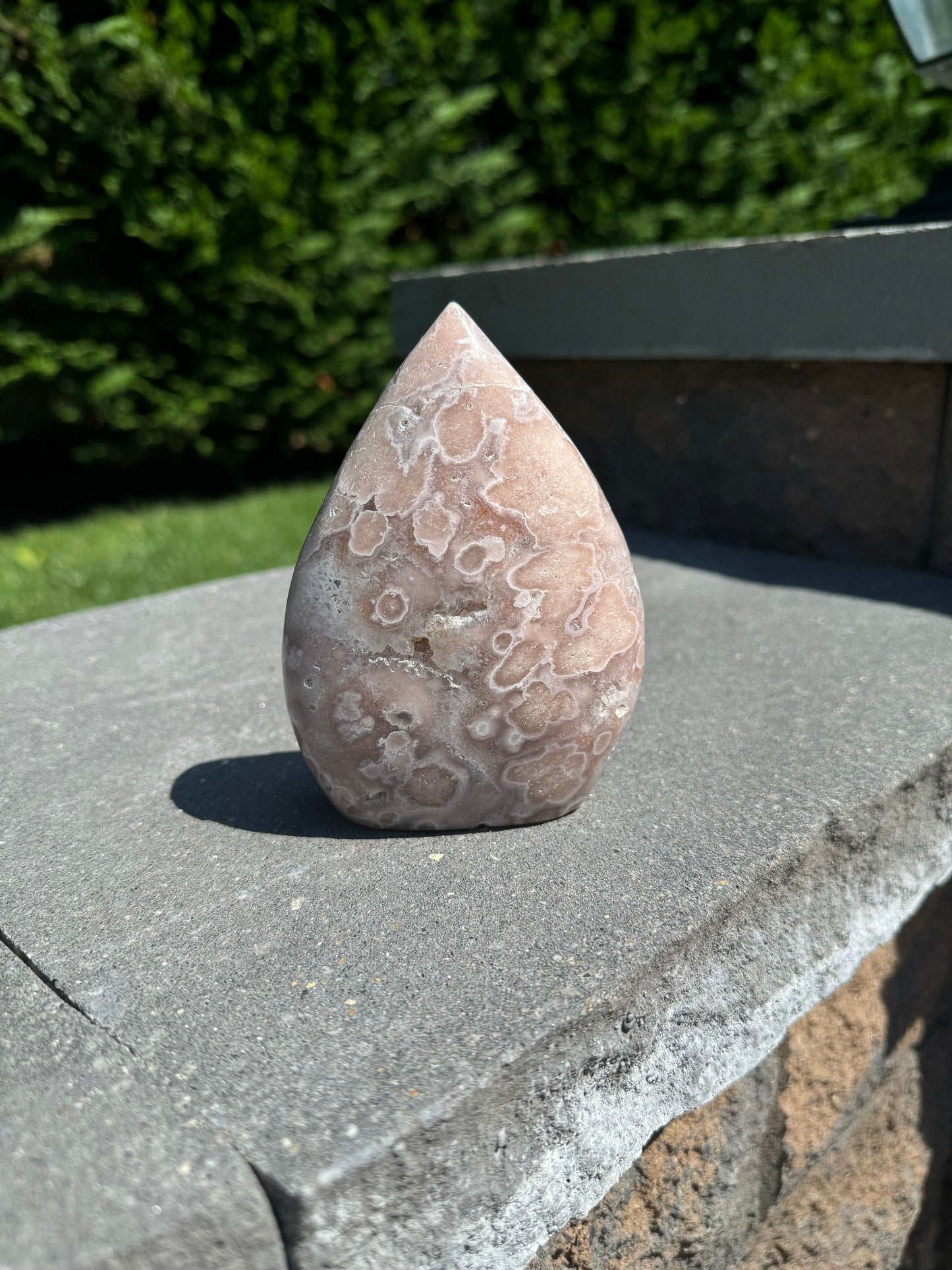 Druzy Pink Amethyst Teardrop
