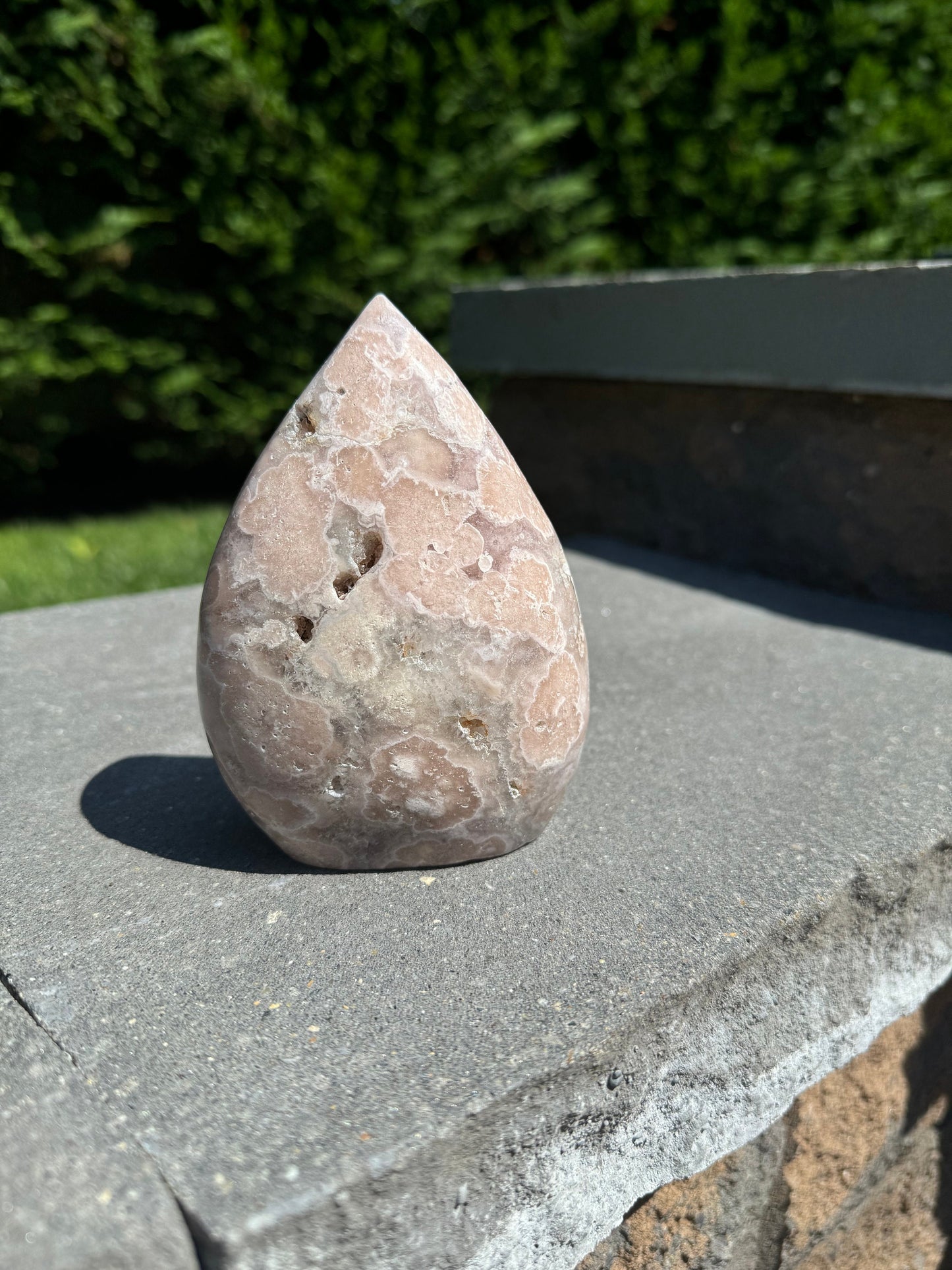Druzy Pink Amethyst Teardrop