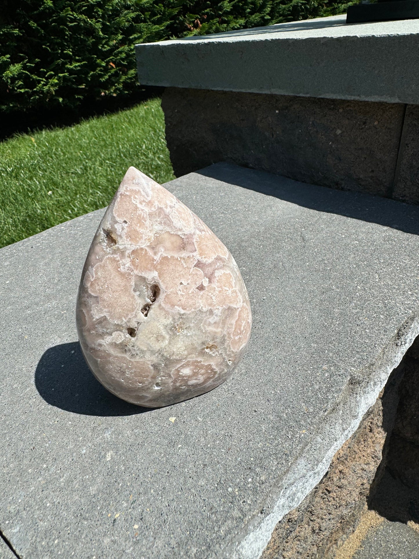 Druzy Pink Amethyst Teardrop