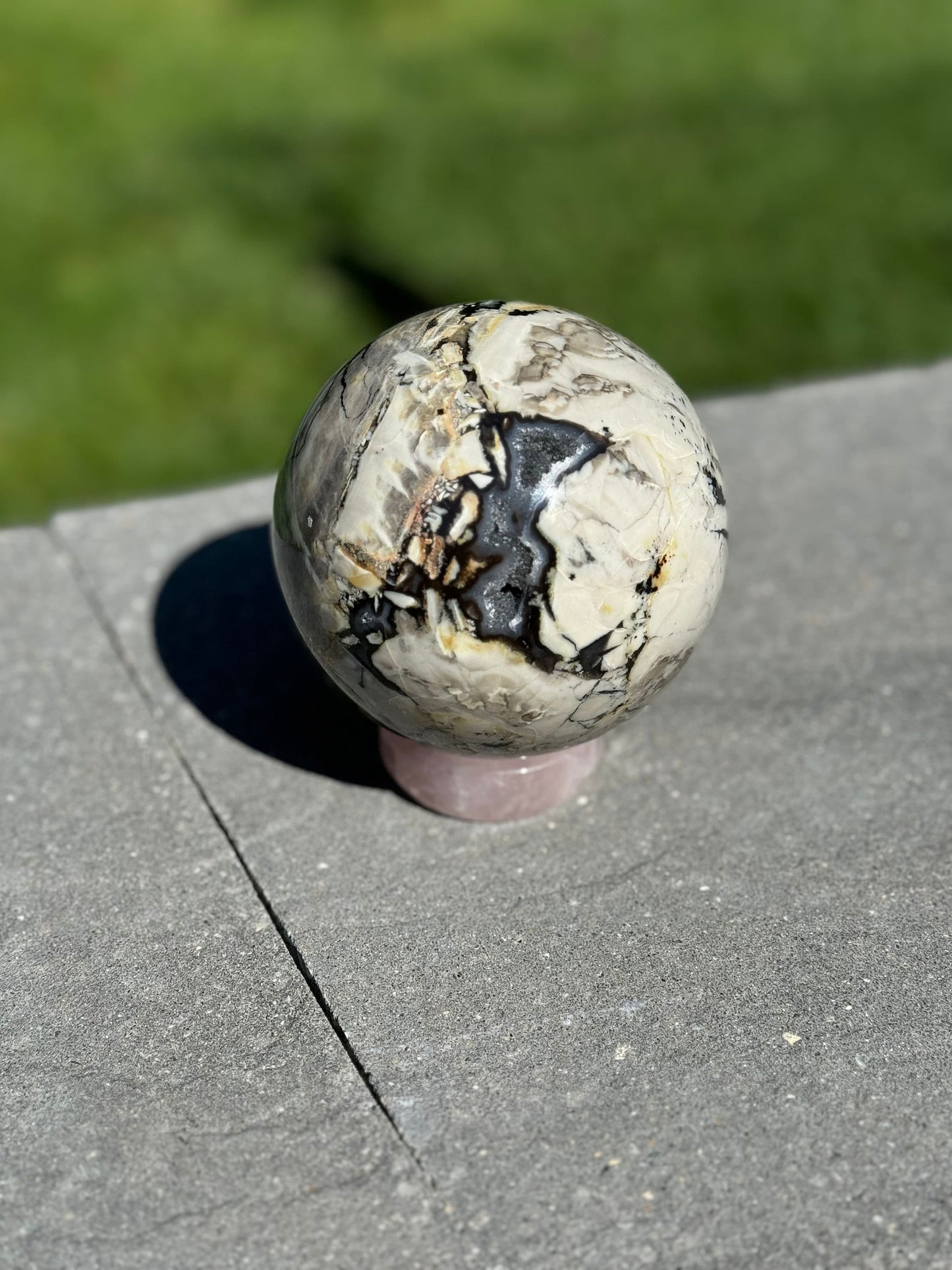 Druzy Volcano Agate Sphere (98MM)
