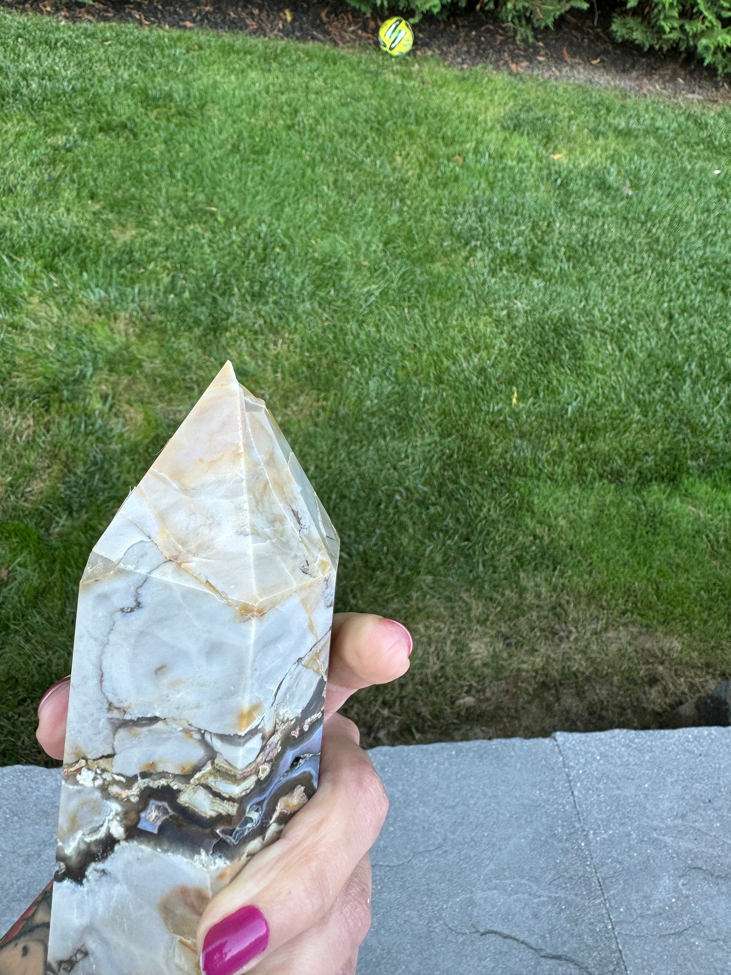 XL Druzy Volcano Agate Tower (9.25")