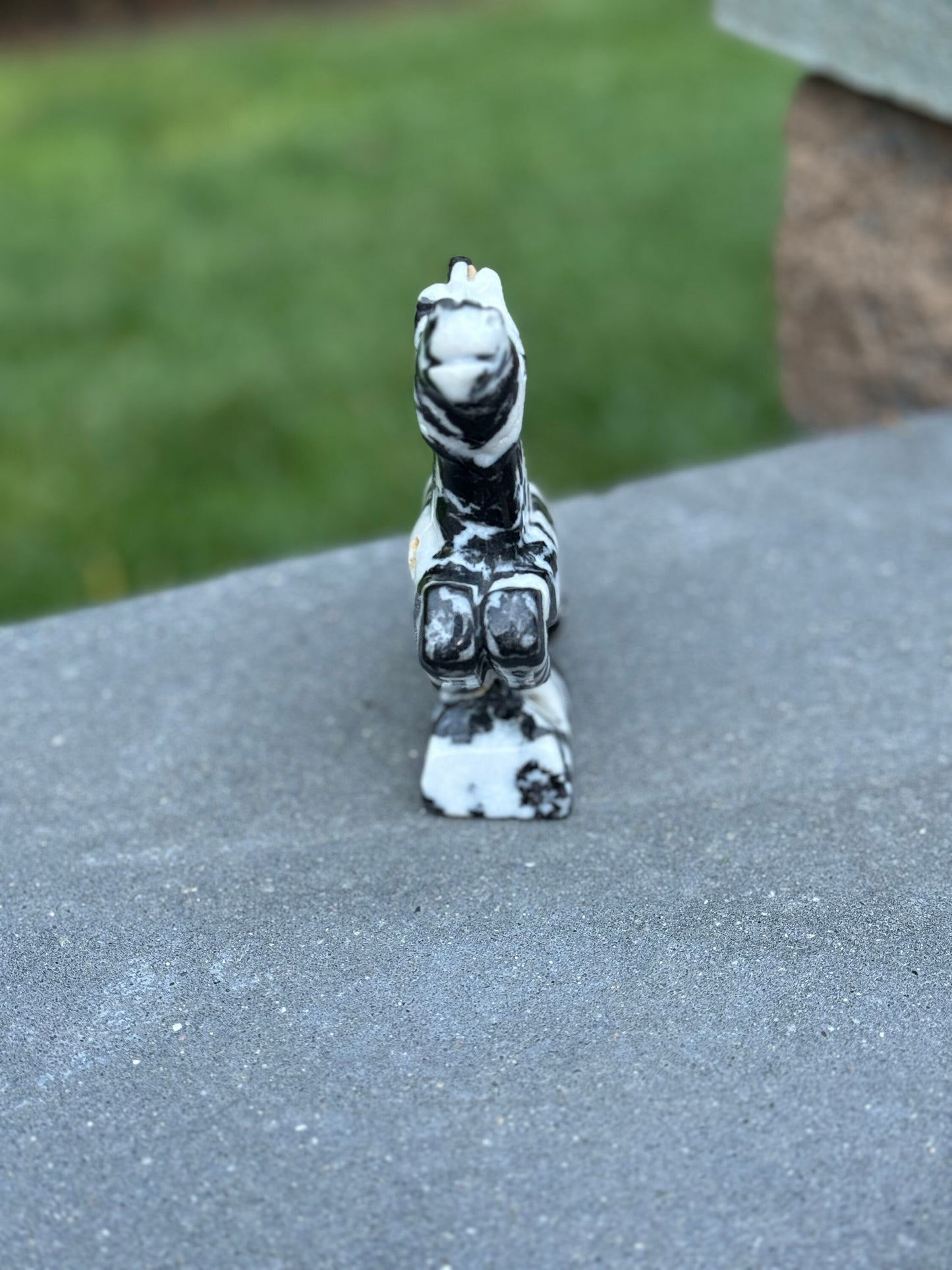 Zebra Jasper Zebra (Horse) Carving