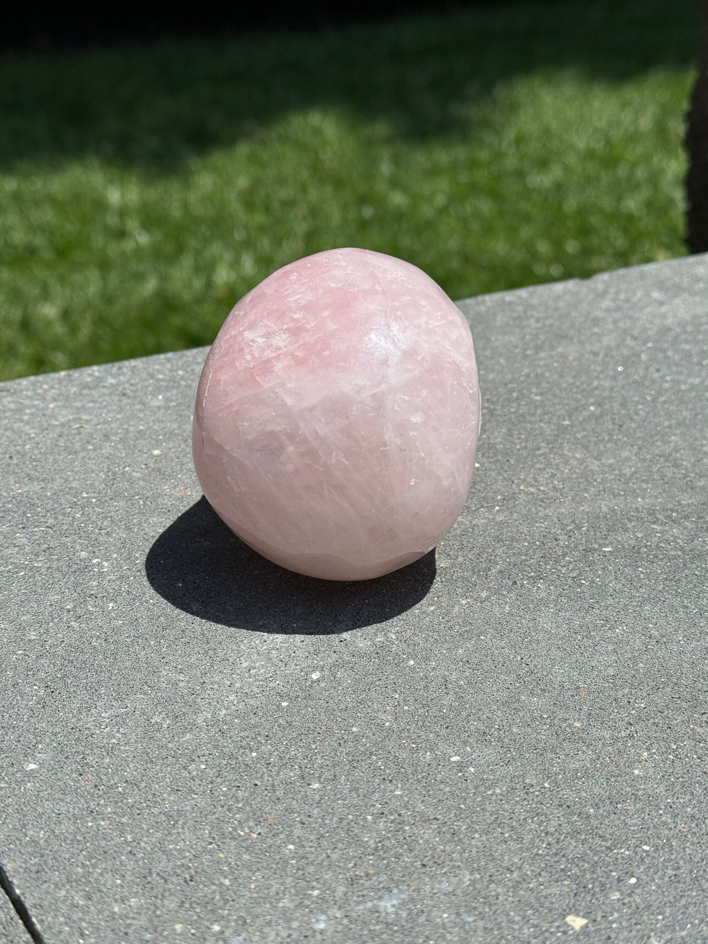 Rose Quartz Skull Carving (3.75")