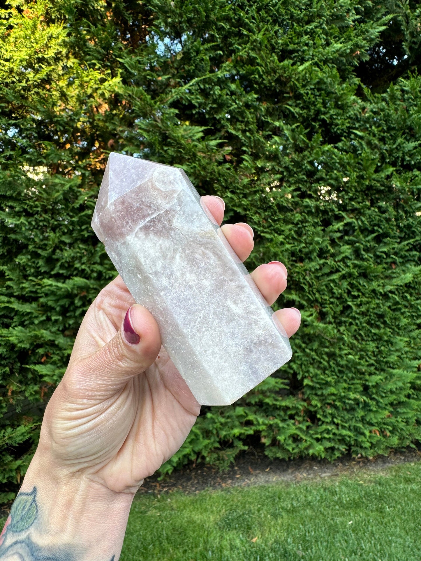 Druzy Pink Amethyst Tower