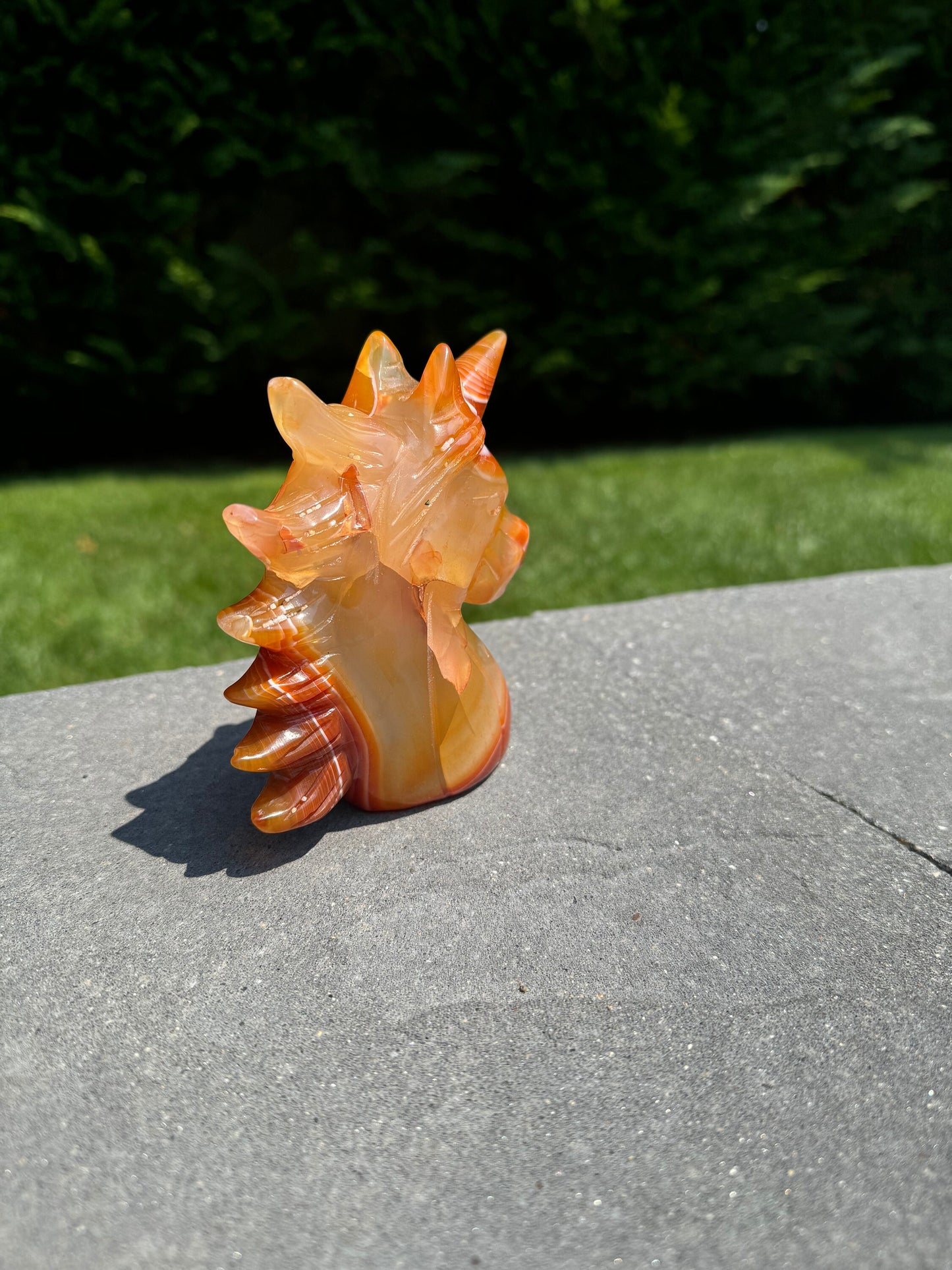 Carnelian Unicorn Carving