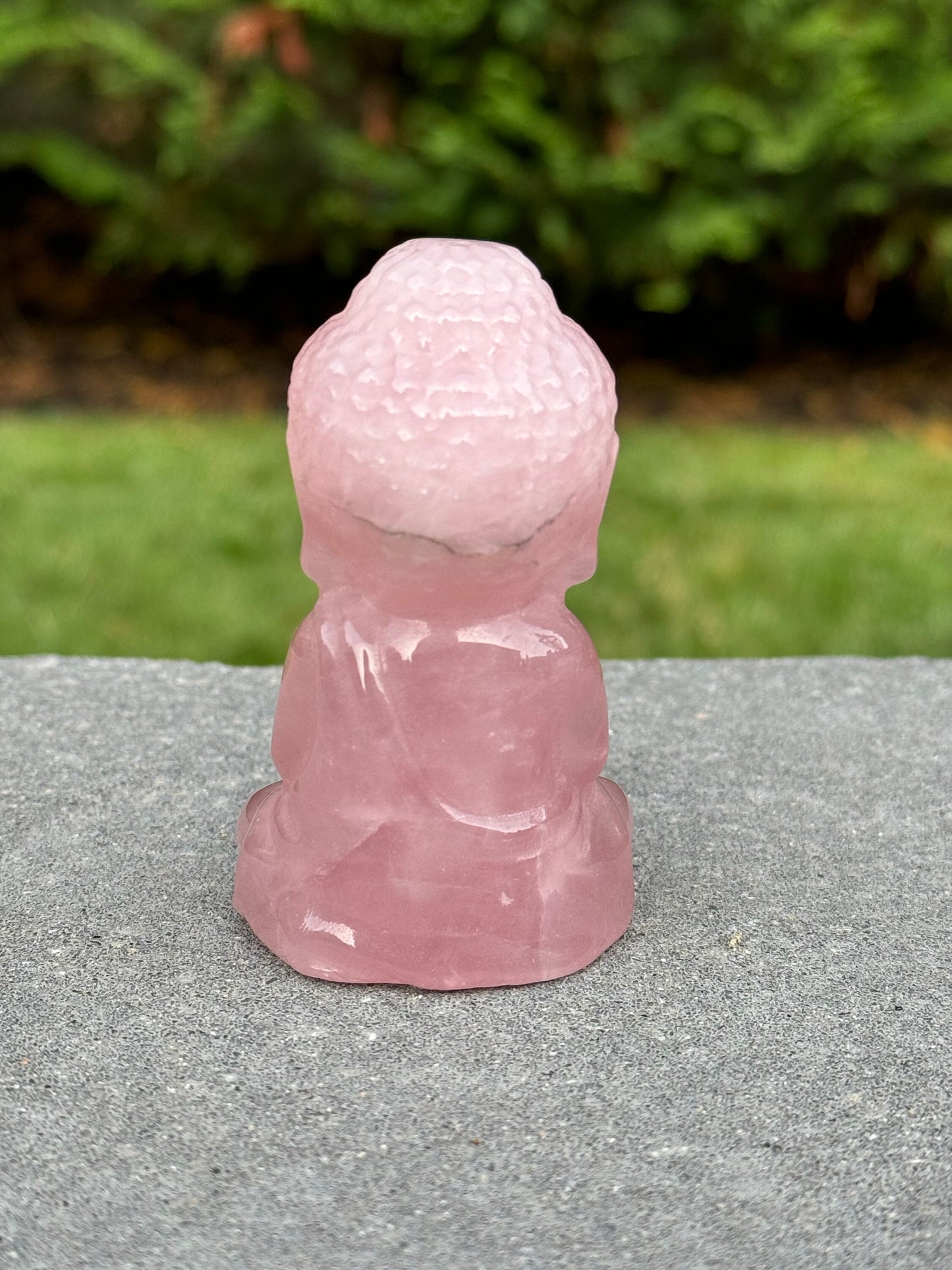 Rose Quartz Buddha Carving