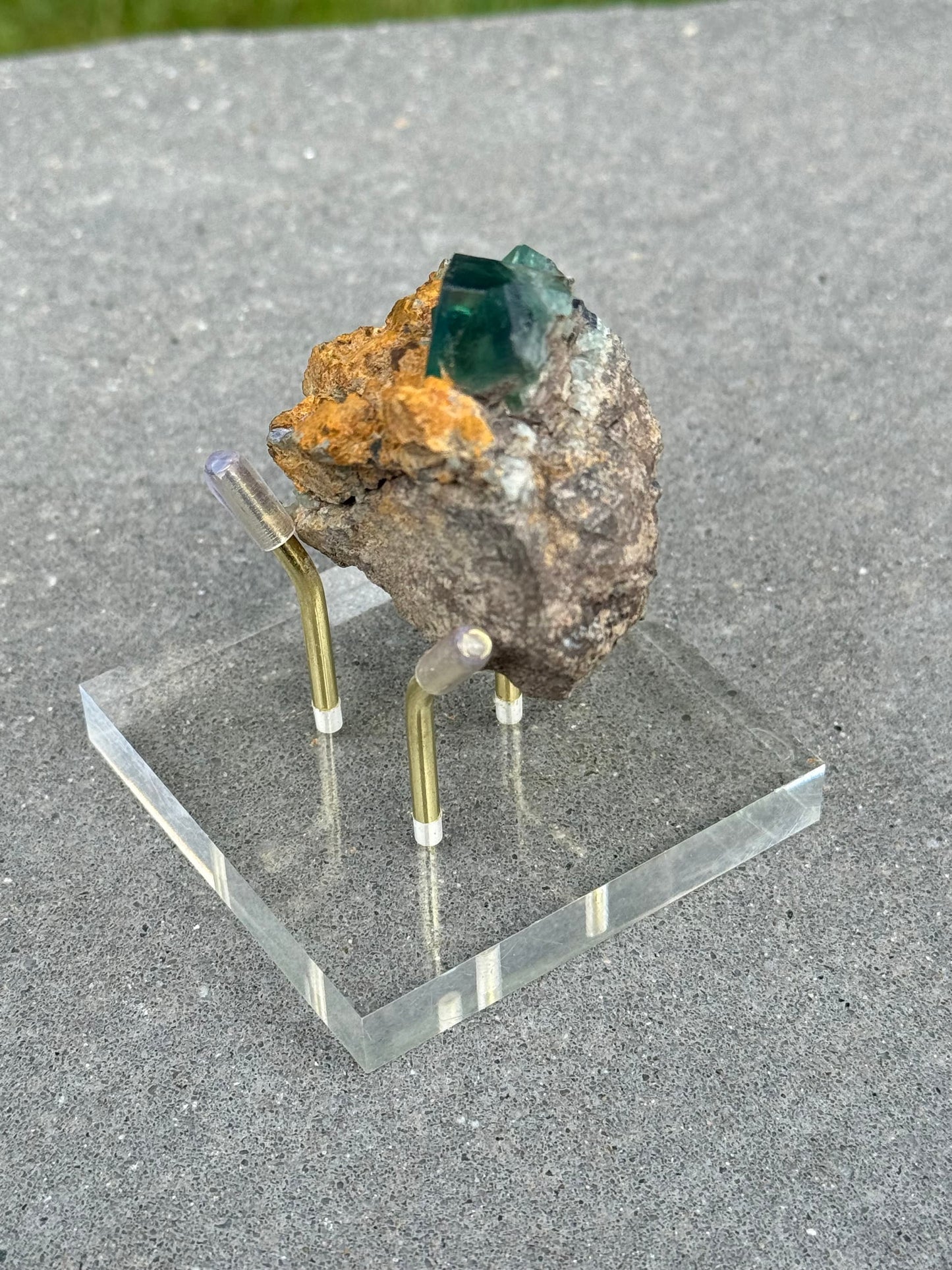 Green & Purple Fluorite Cubic Specimen (Diana Maria Mine, UK)