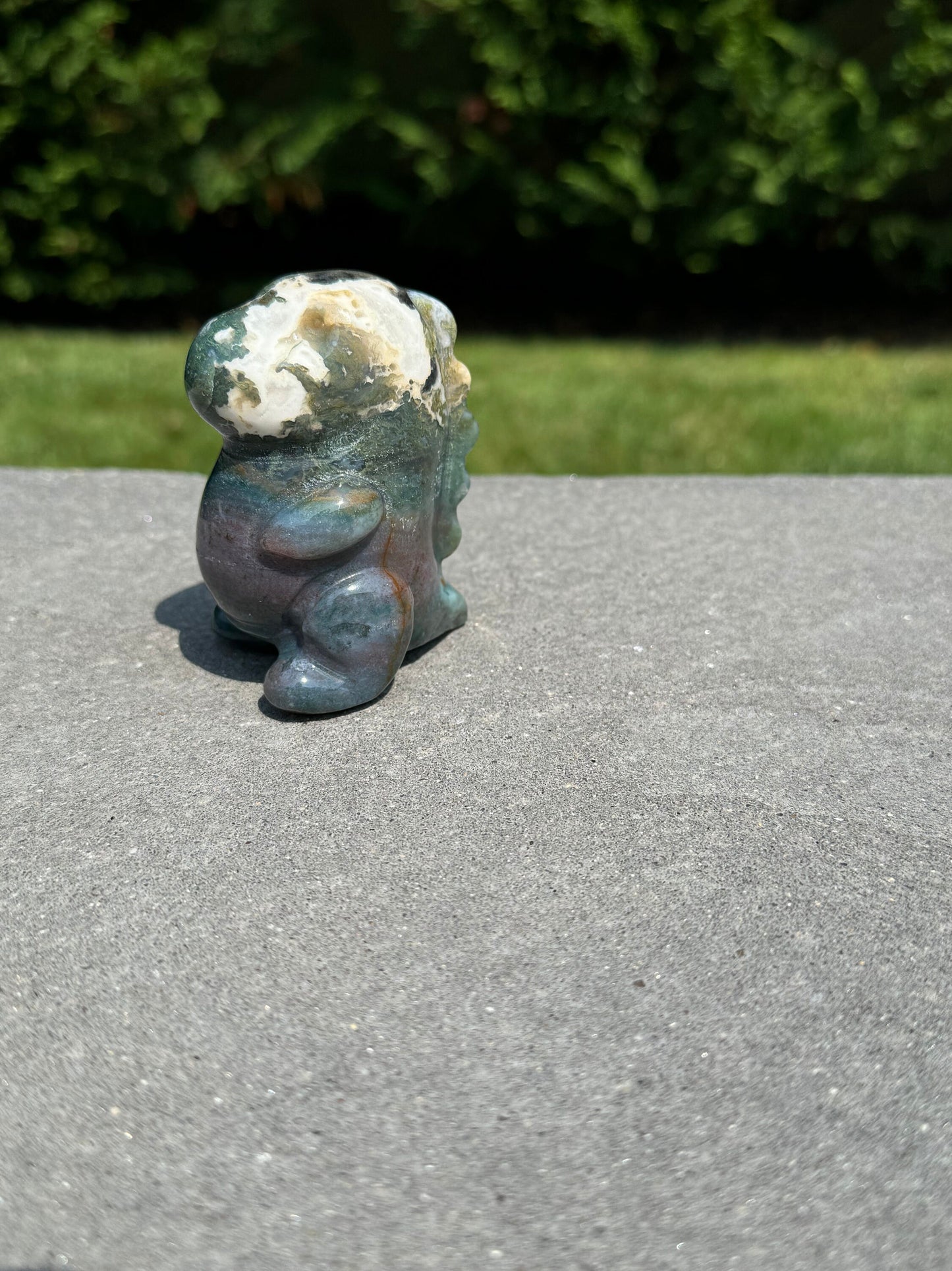 Ocean Jasper Dinosaur Carving