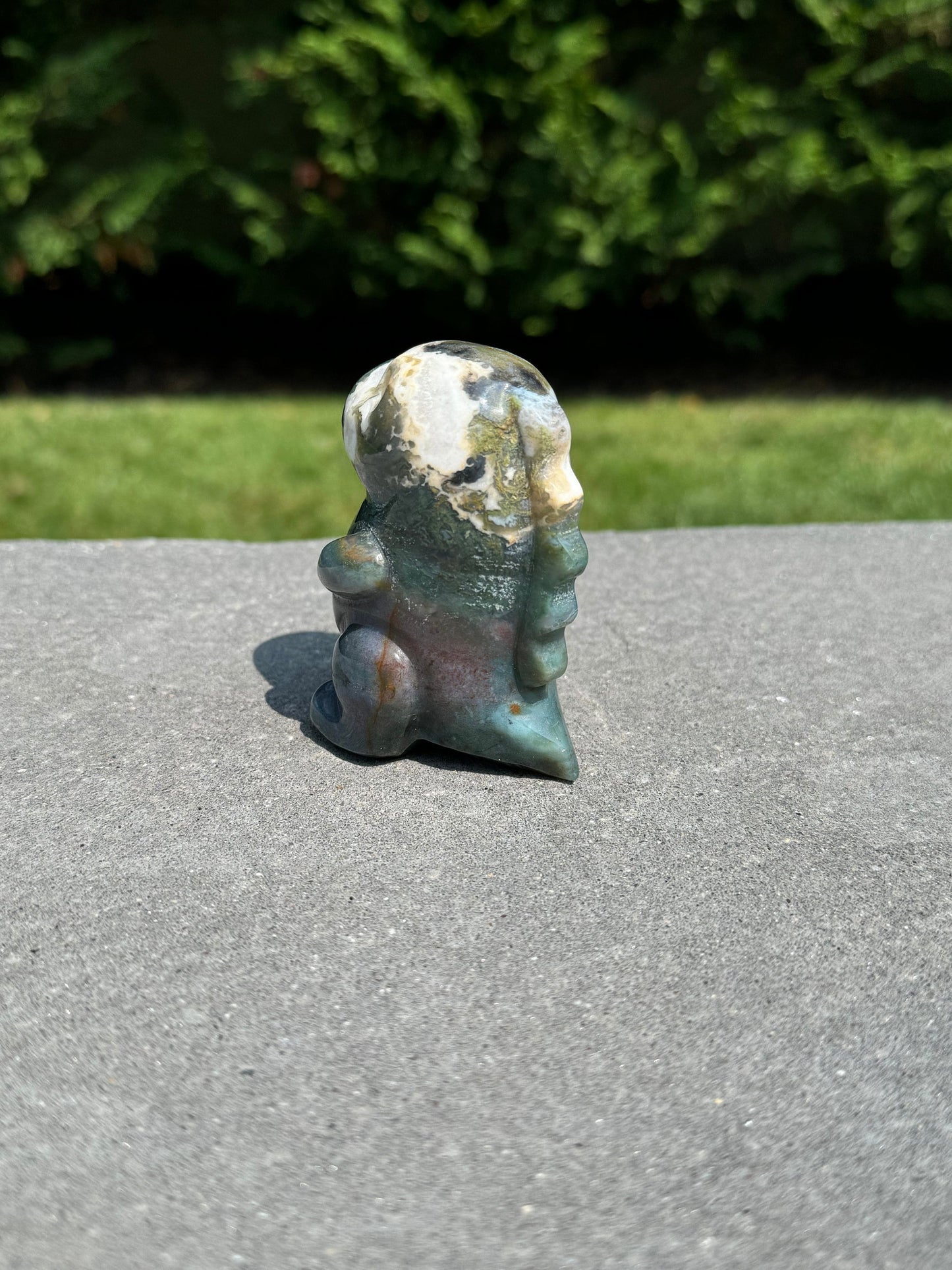 Ocean Jasper Dinosaur Carving