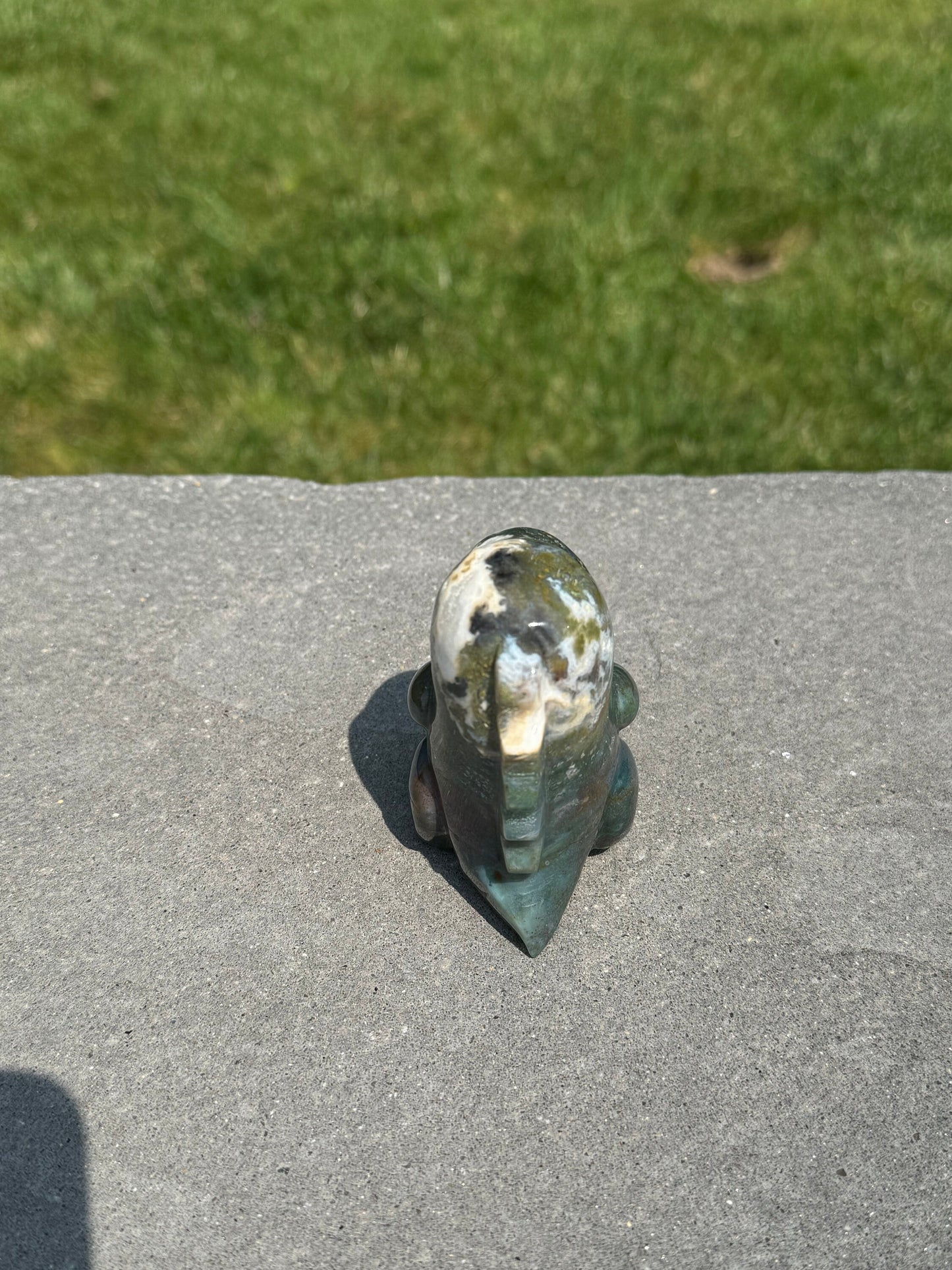 Ocean Jasper Dinosaur Carving