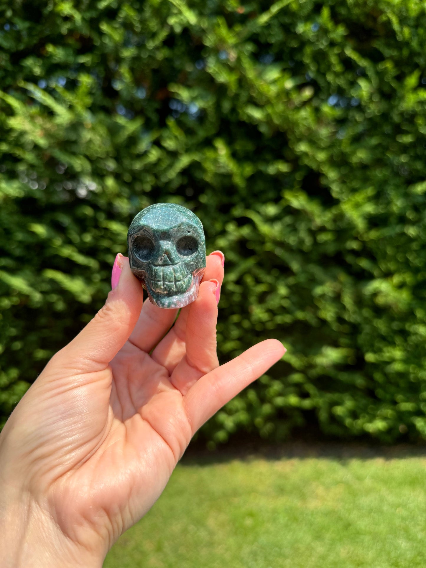 Ocean Jasper Skull