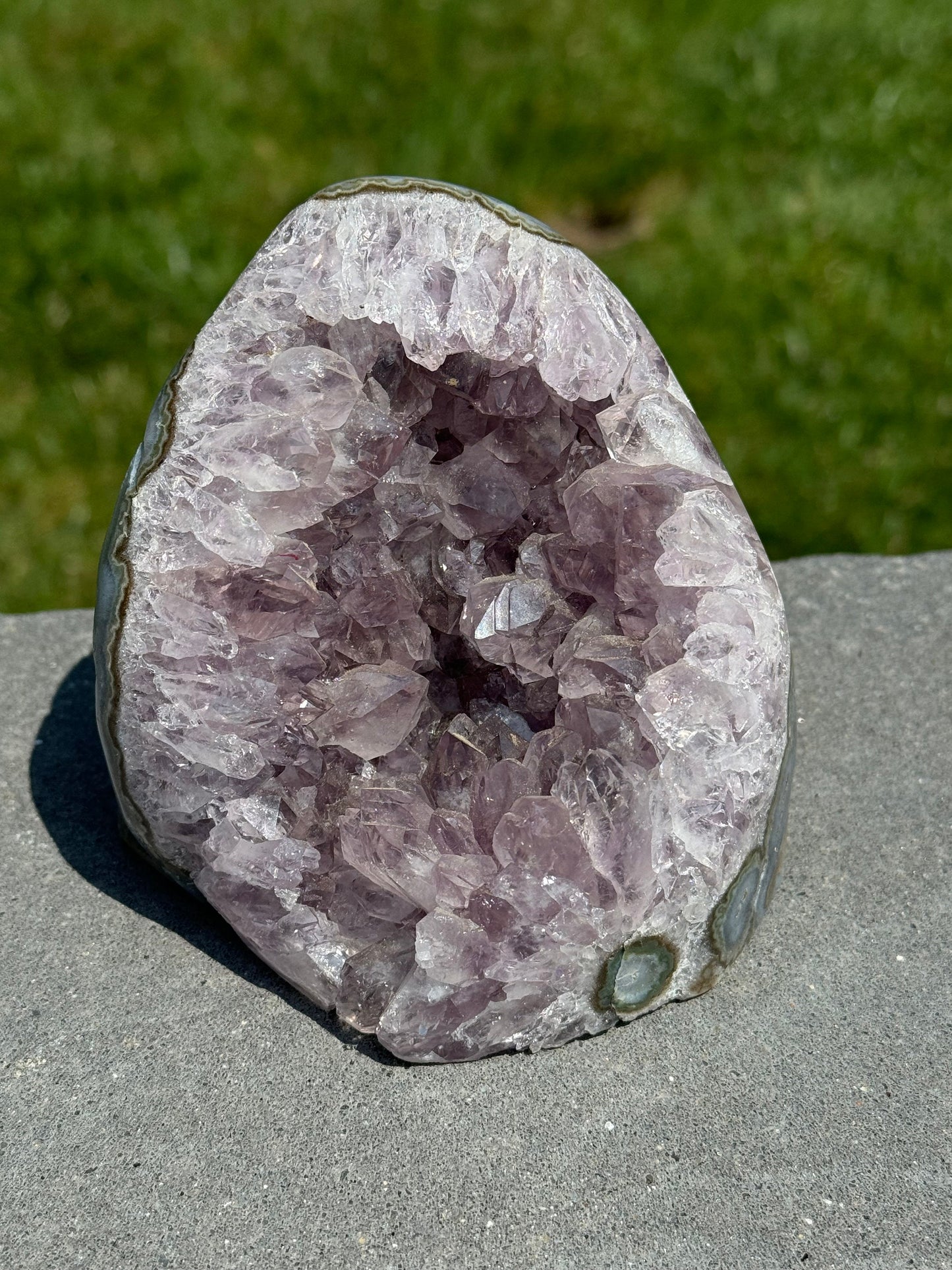 Druzy Purple Amethyst & Agate Cut Base