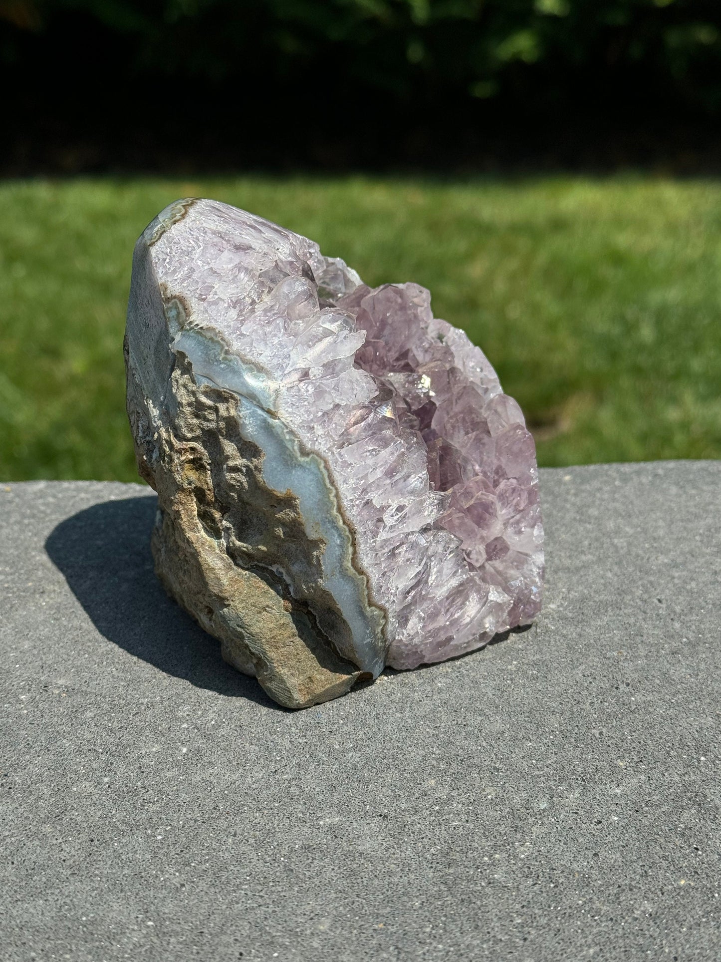 Druzy Purple Amethyst & Agate Cut Base