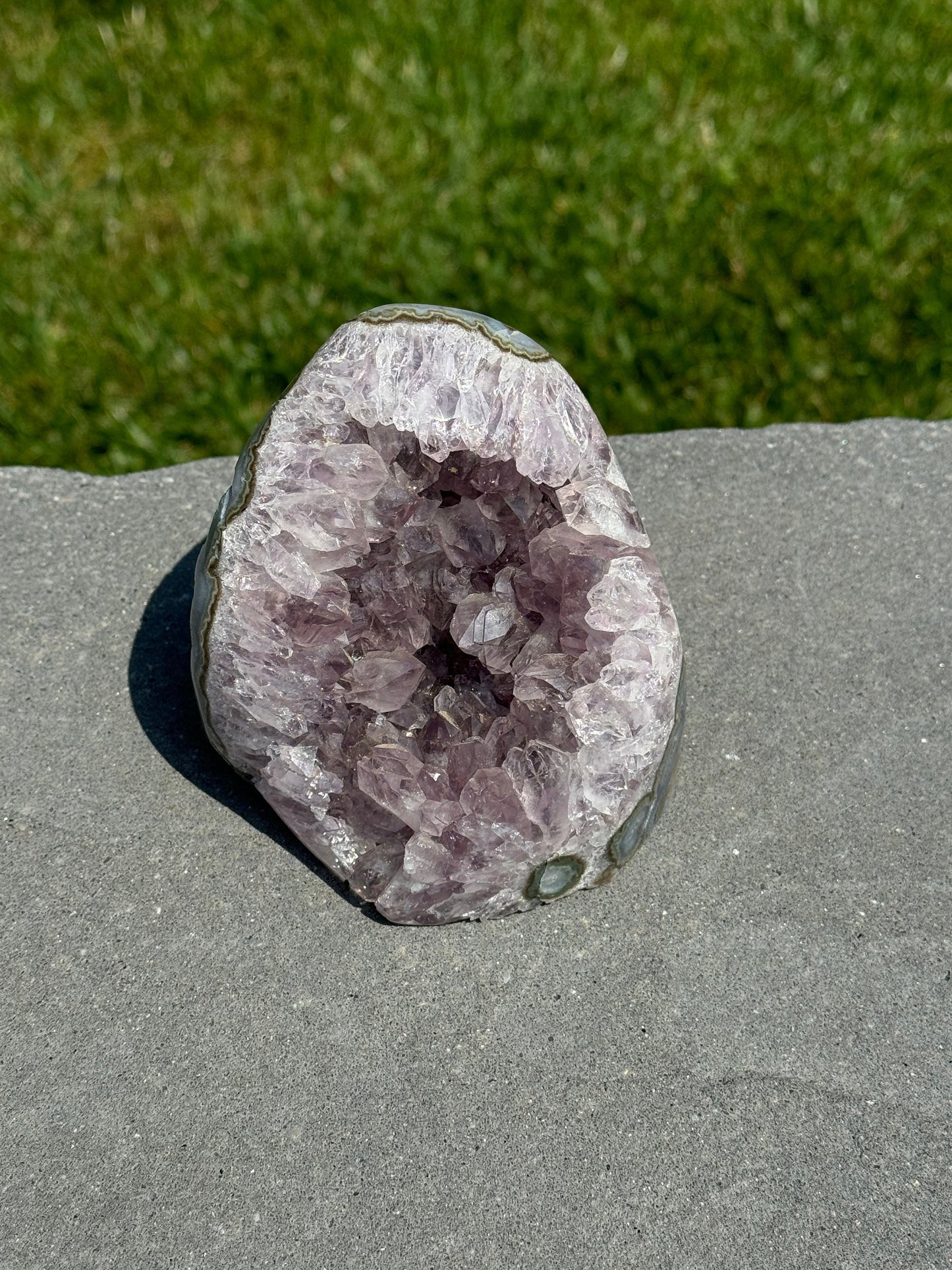 Druzy Purple Amethyst & Agate Cut Base