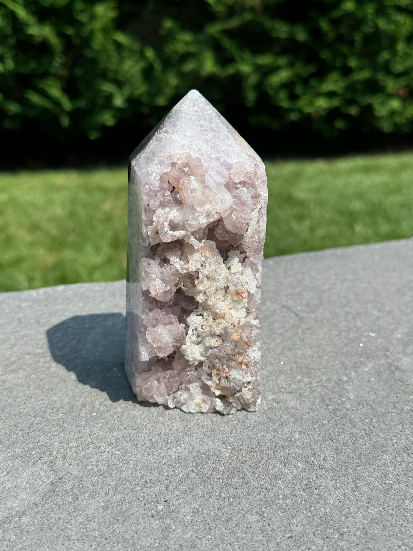 Sugar Druzy Purple Amethyst Tower