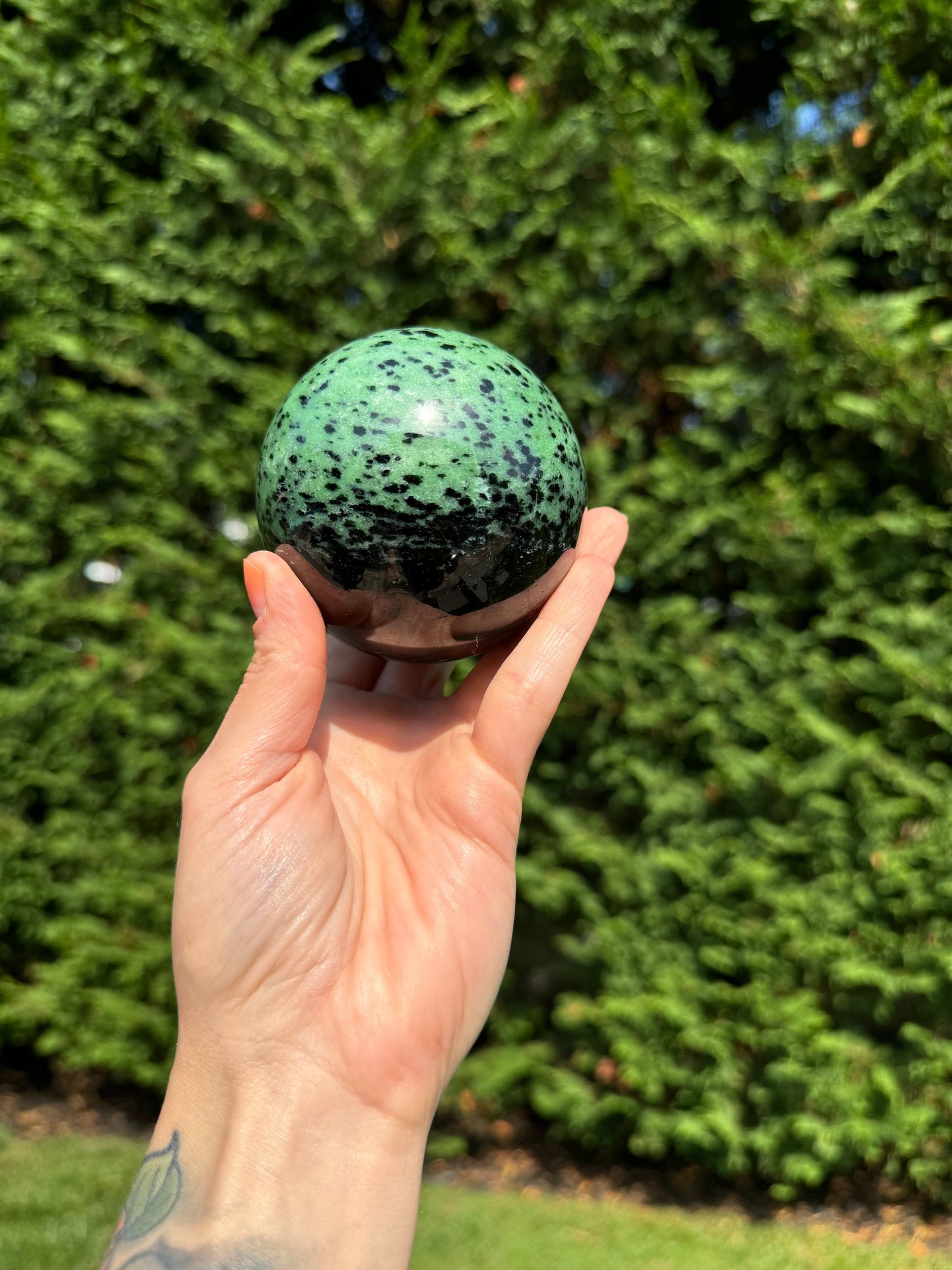 Ruby Zoisite Sphere (80MM)