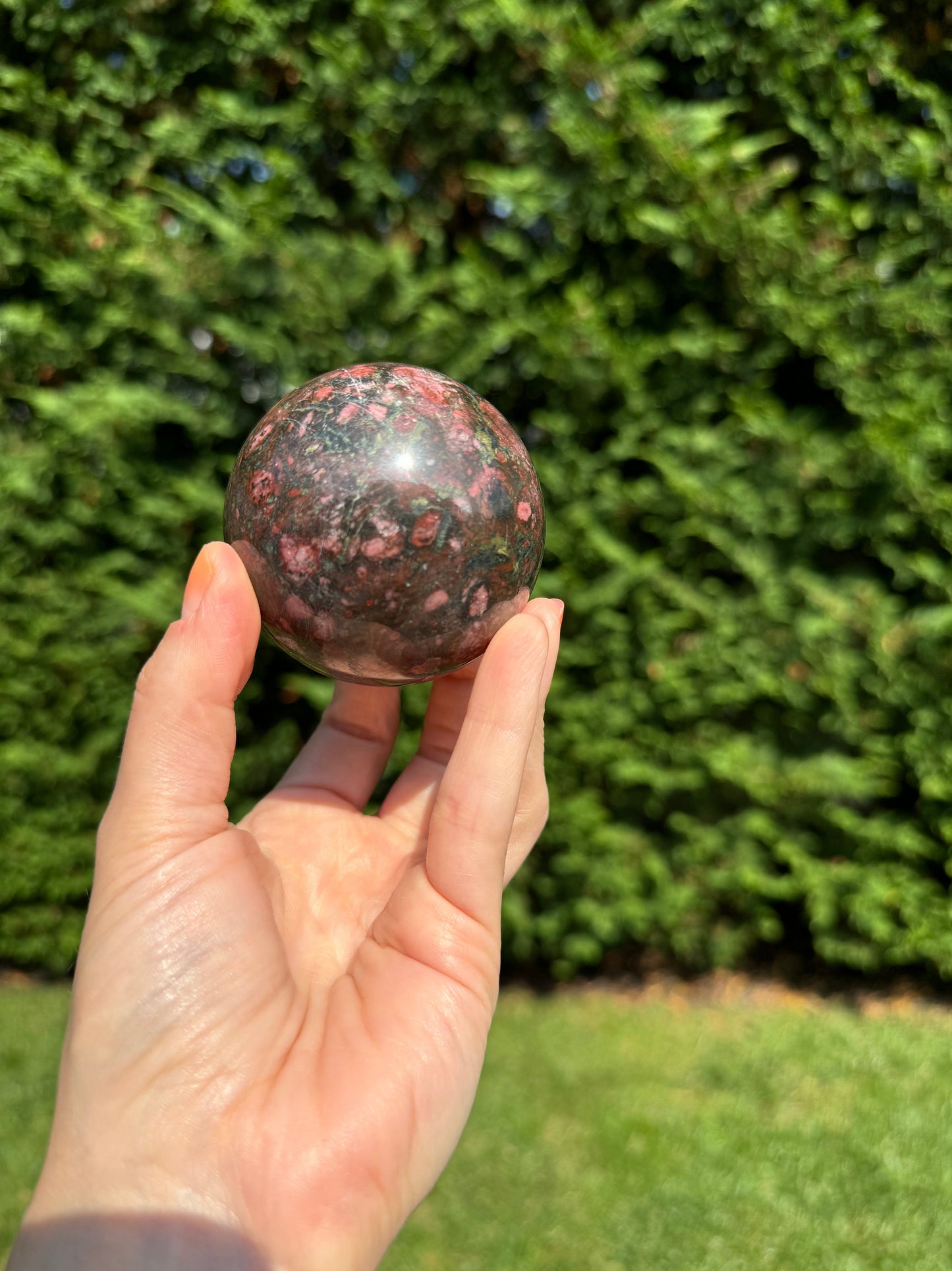 Cherry Blossom Jasper Sphere (64MM)