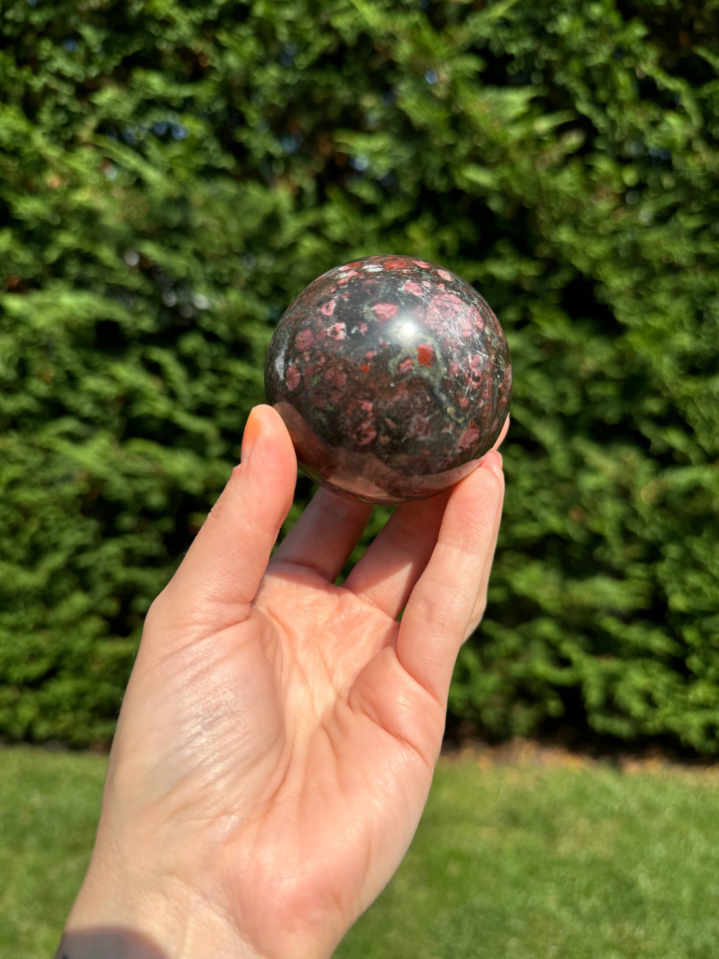 Cherry Blossom Jasper Sphere (64MM)