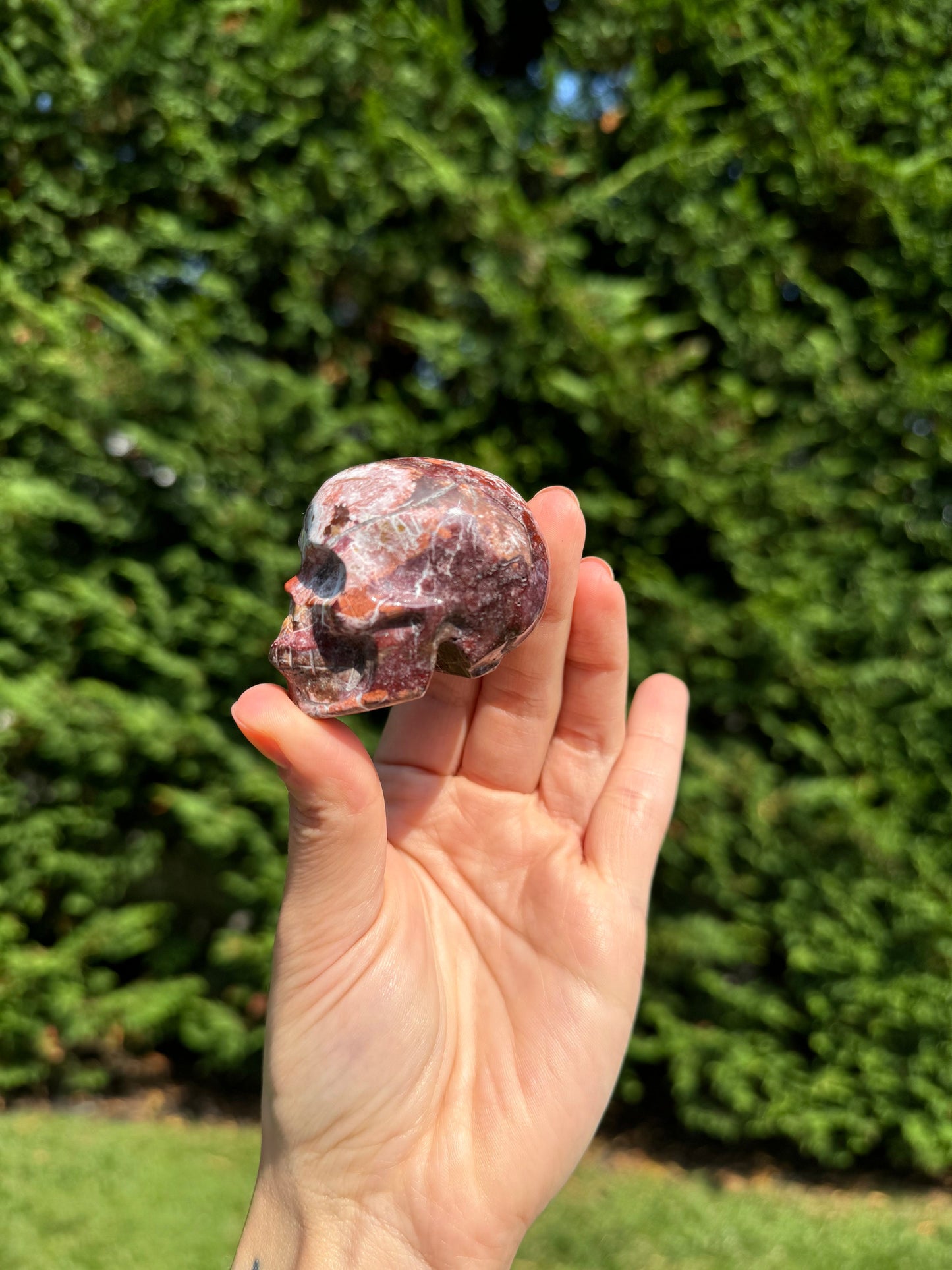 Druzy Mexican Crazy Lace Agate Skull