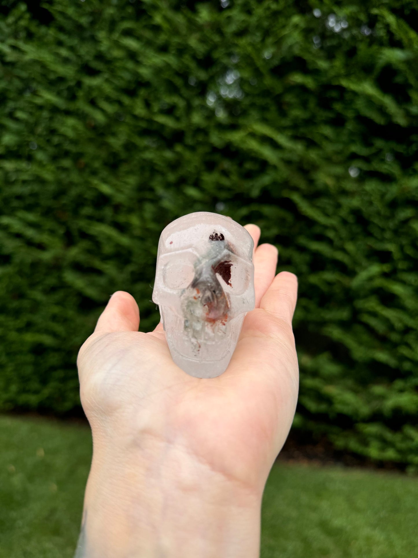 Garden Quartz Crystal Skull