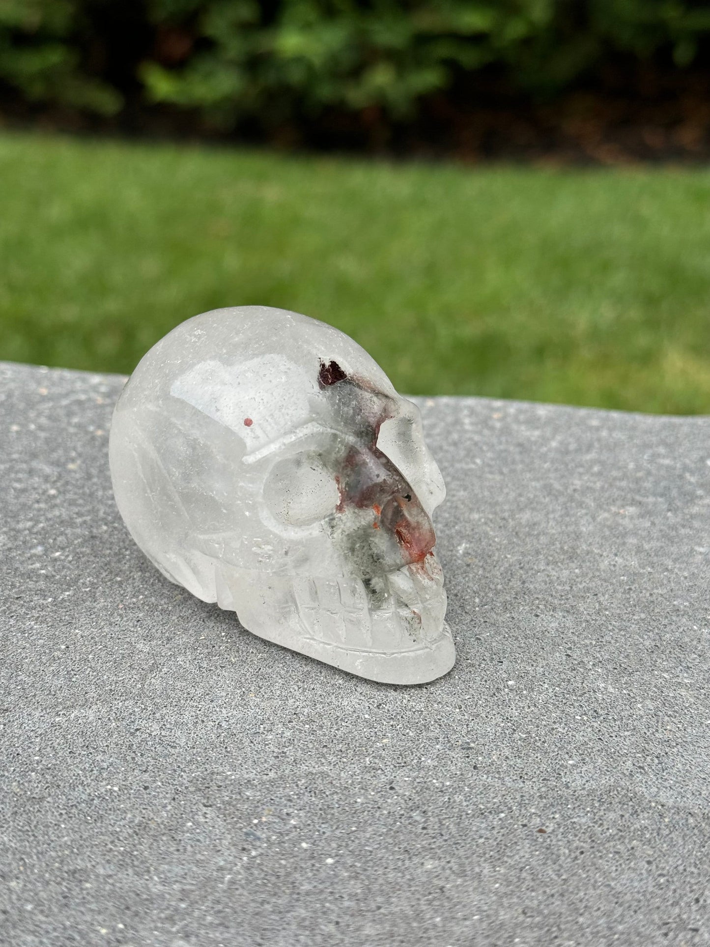 Garden Quartz Crystal Skull