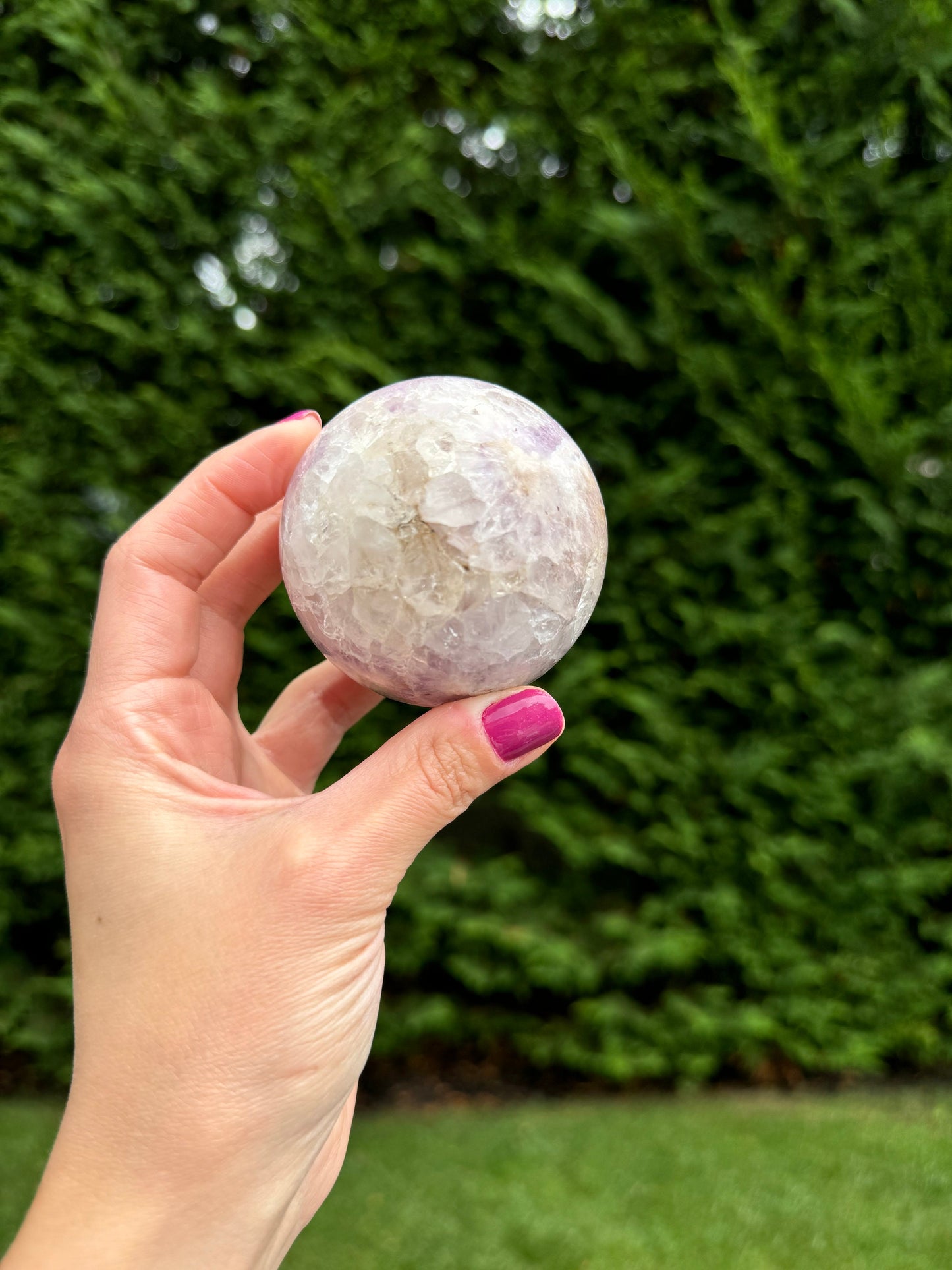 Madagascar Unicorn Stone & Aquamarine Sphere (83MM)