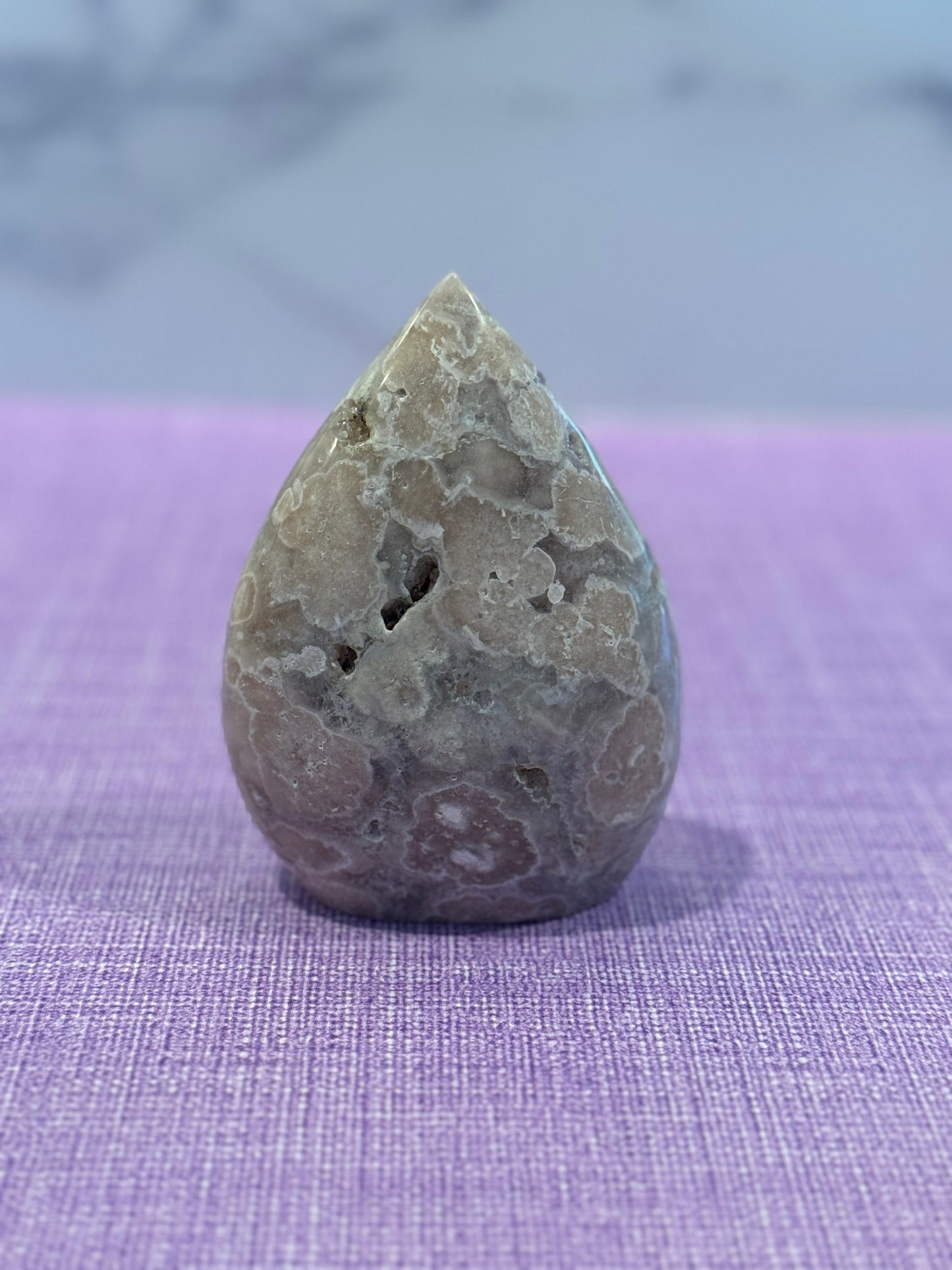 Druzy Pink Amethyst Teardrop
