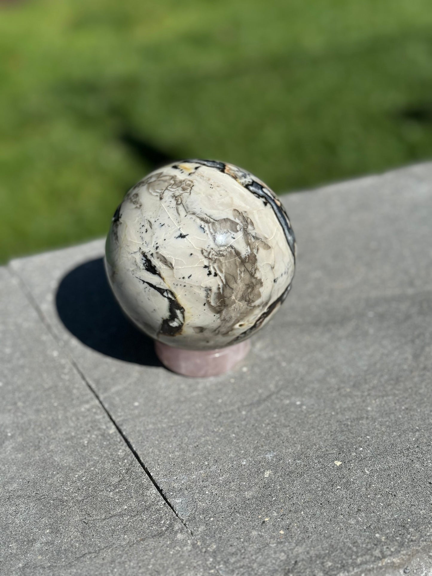 Druzy Volcano Agate Sphere (98MM)