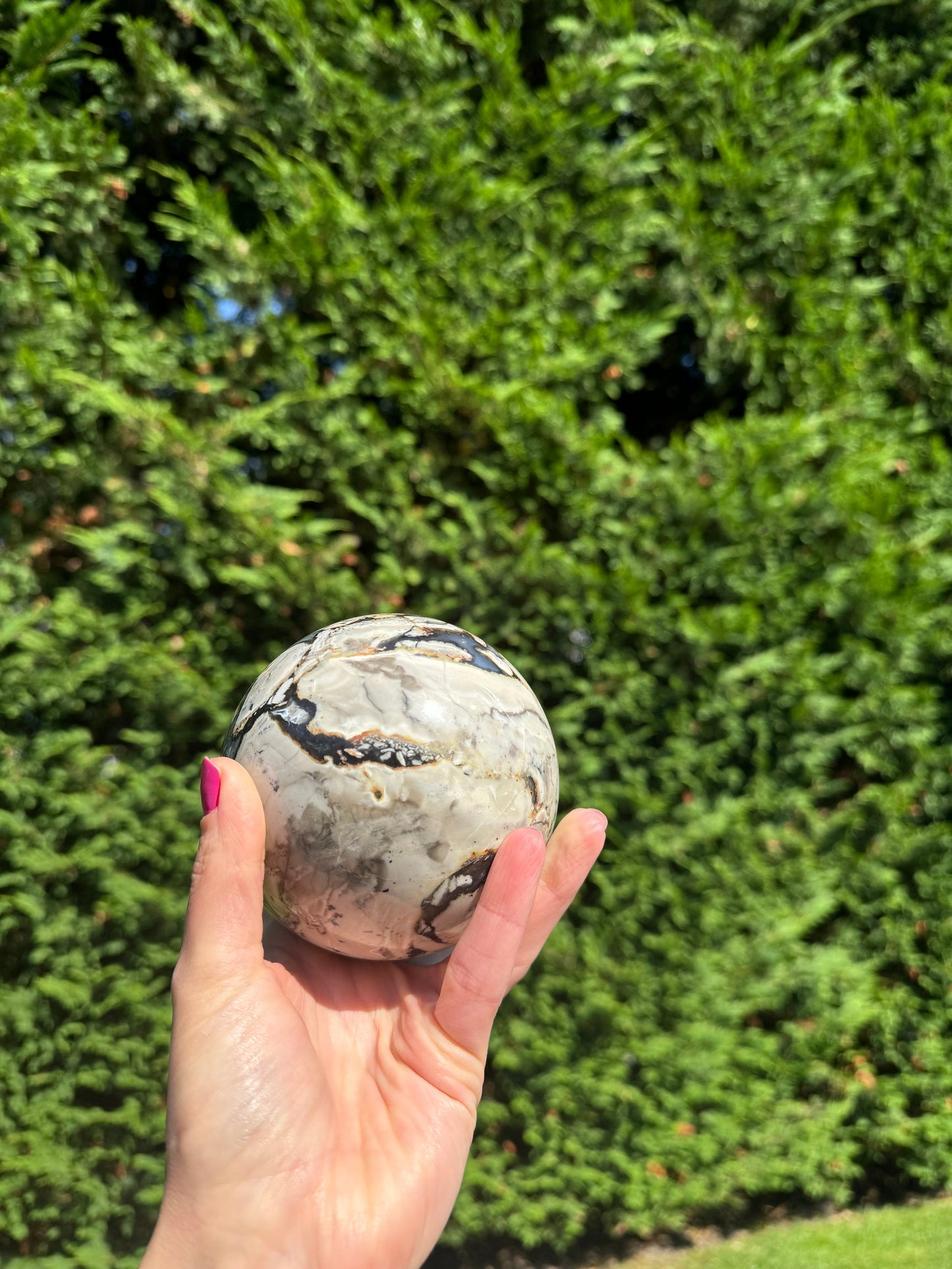 Druzy Volcano Agate Sphere (98MM)