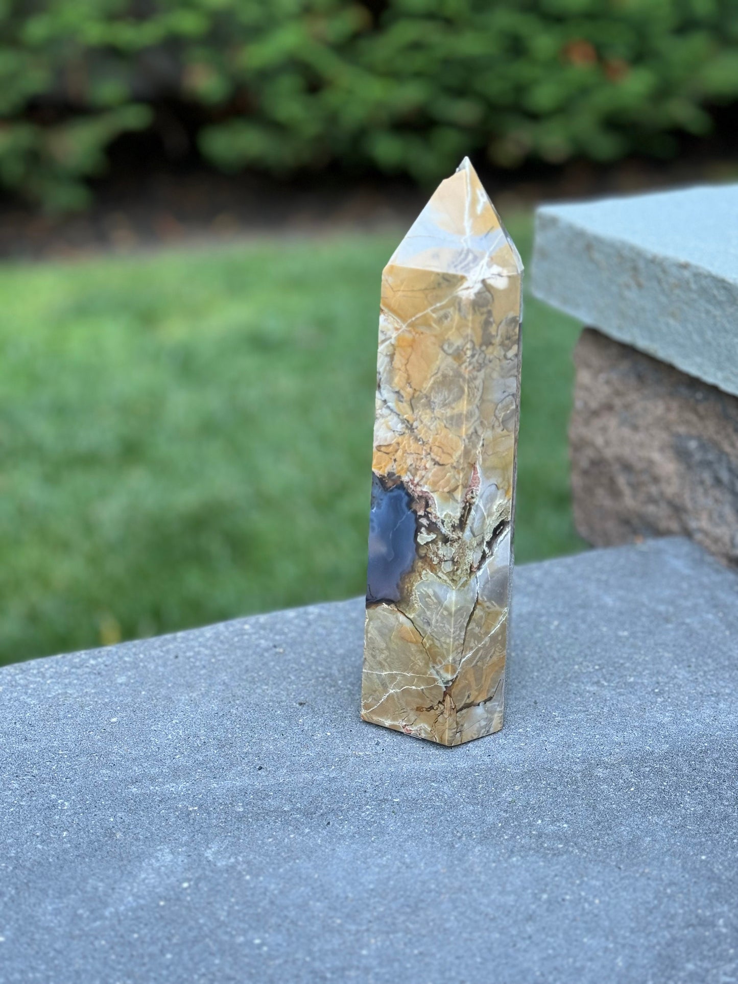 XL Druzy Volcano Agate Tower (9.25")