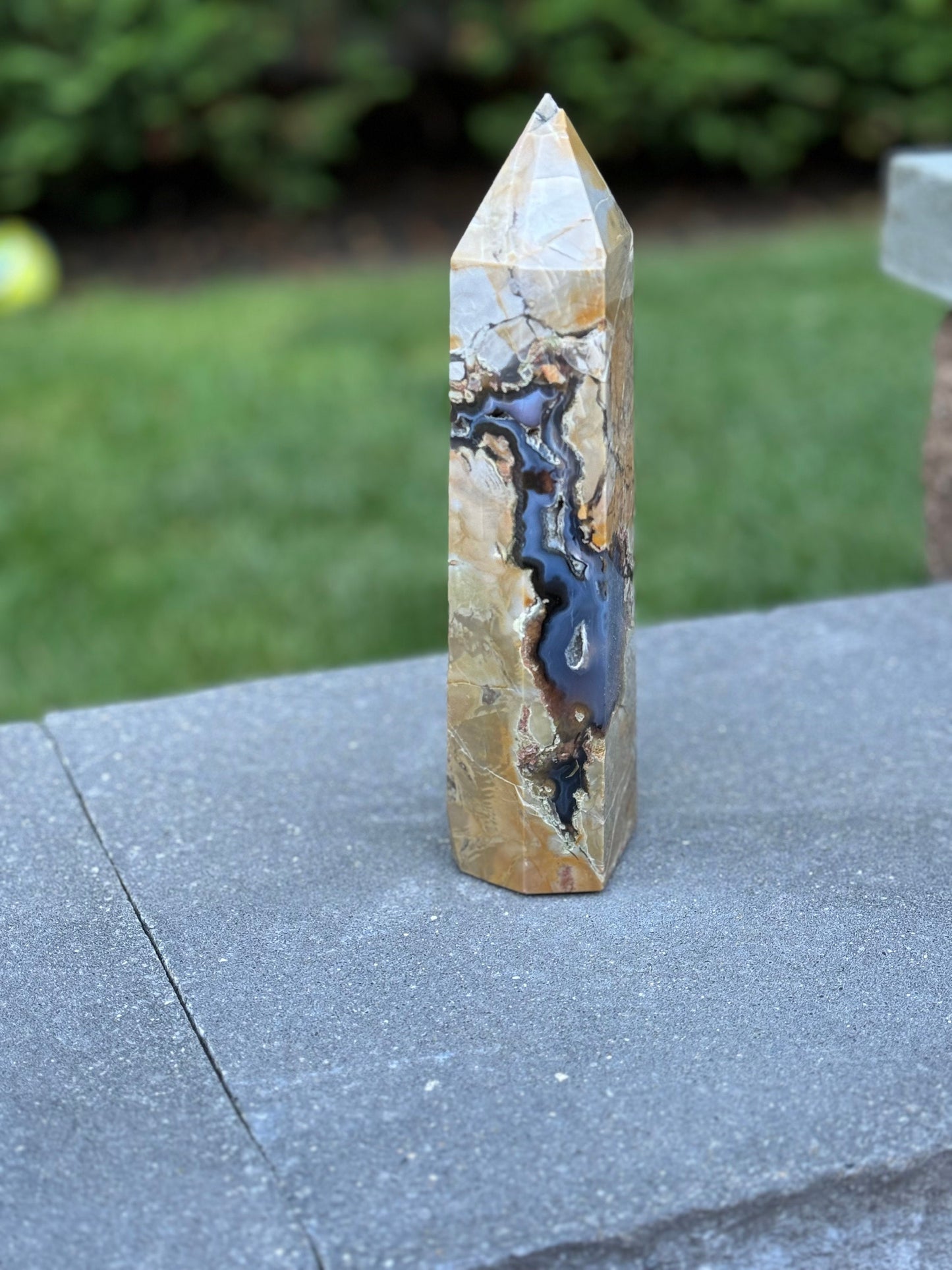 XL Druzy Volcano Agate Tower (9.25")