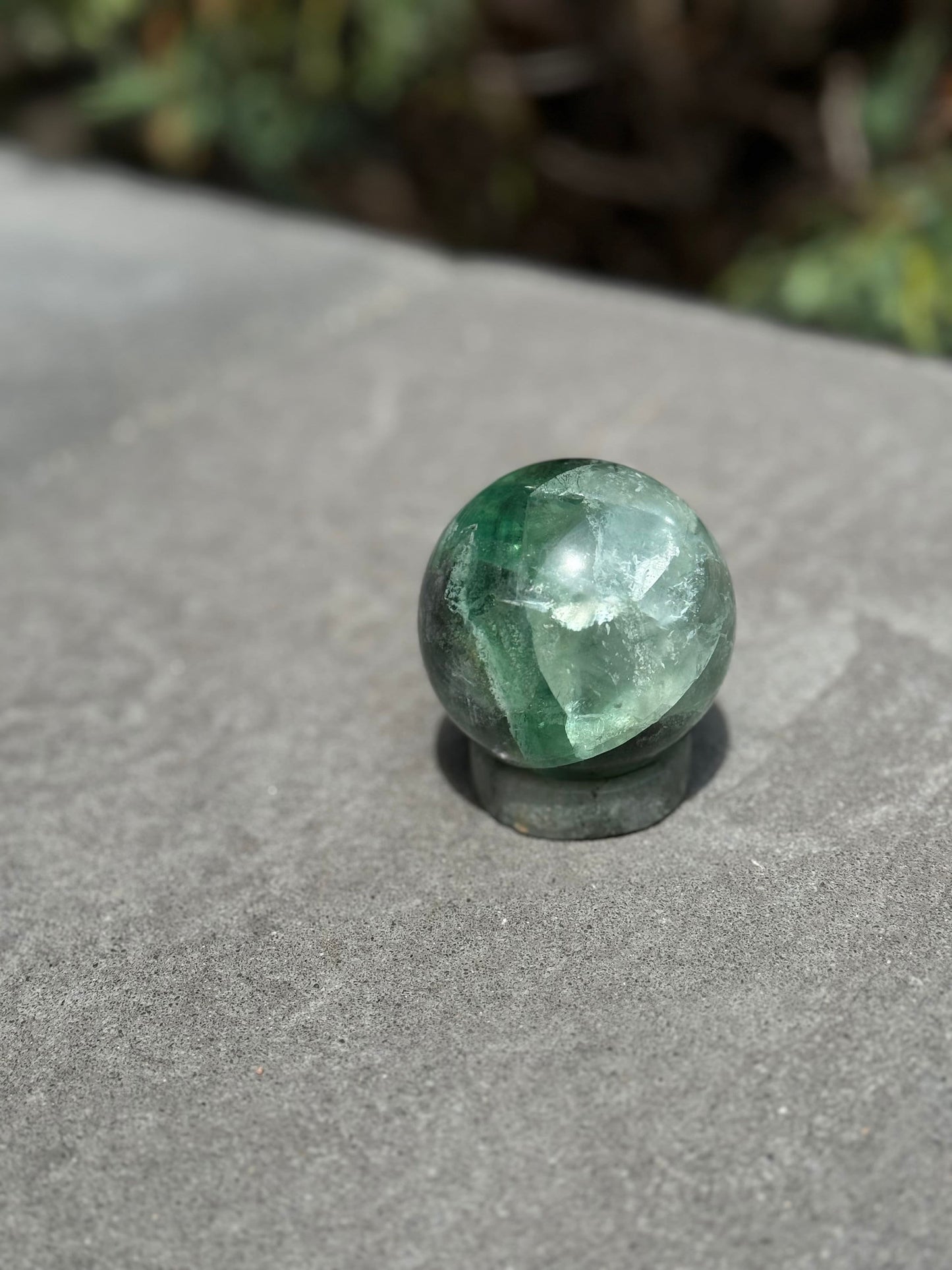 Green & Purple Fluorite Sphere (57MM)