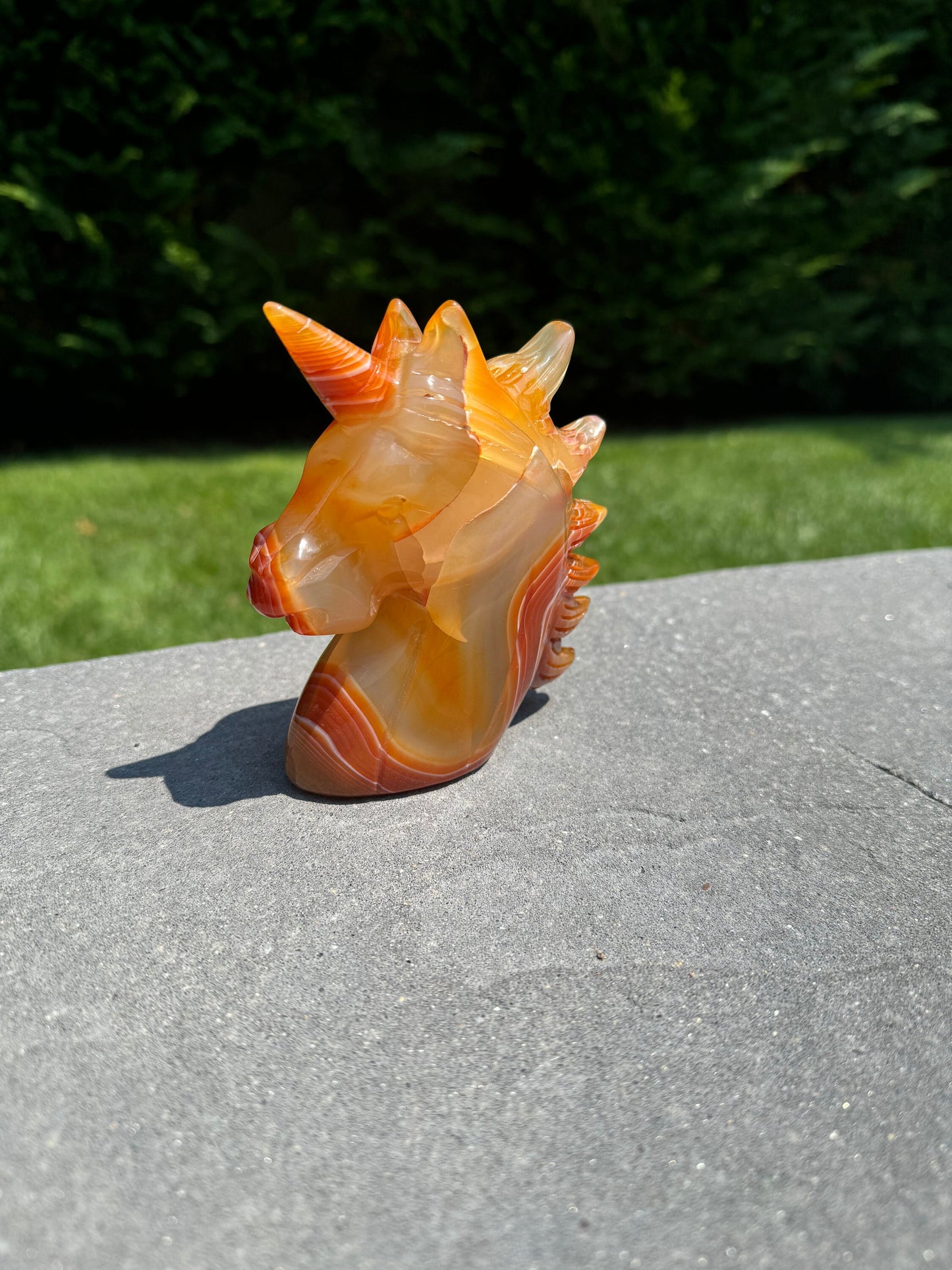 Carnelian Unicorn Carving
