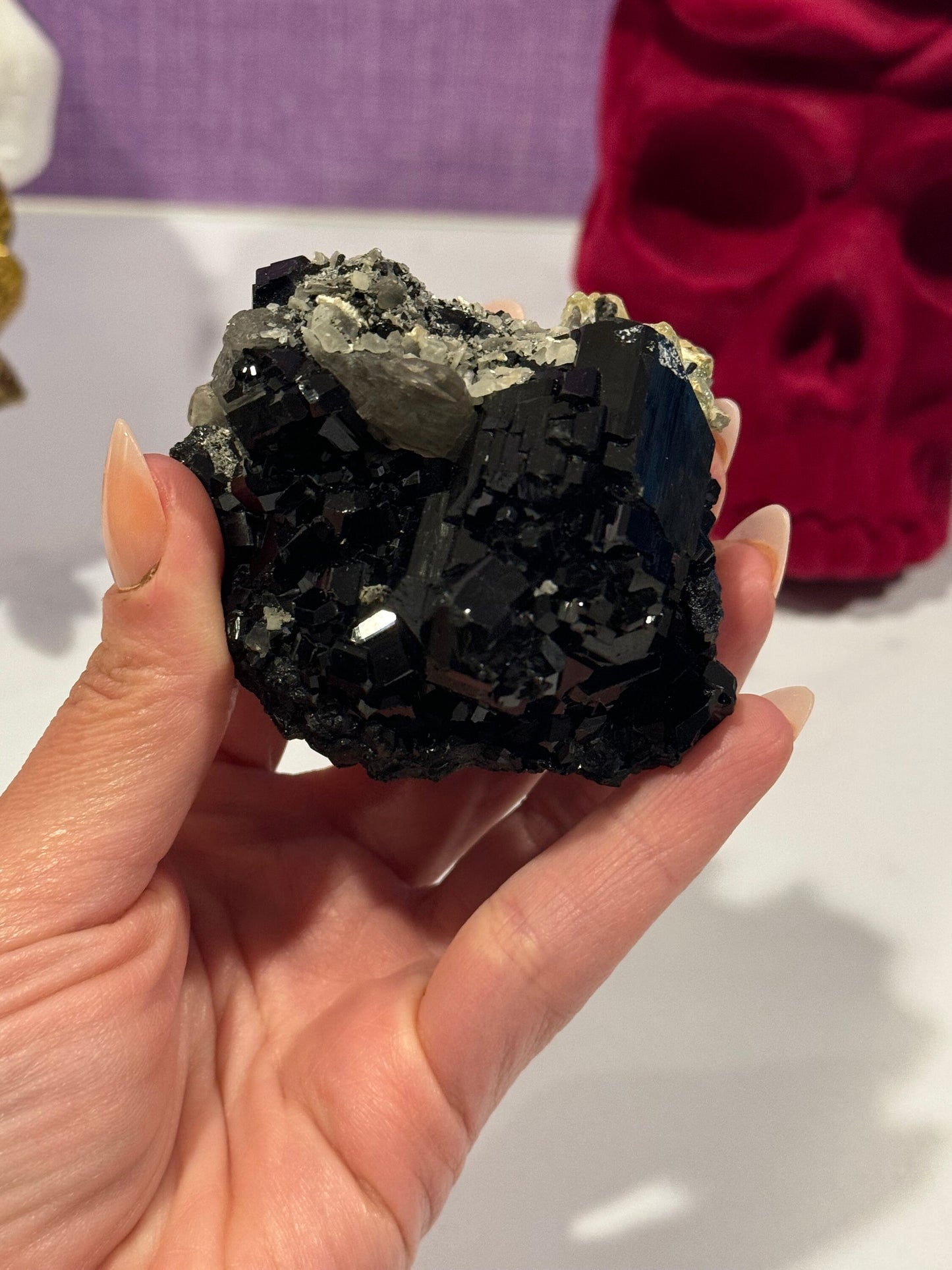 High Quality Black Tourmaline & Feldspar Specimen (Erongo, Namibia)