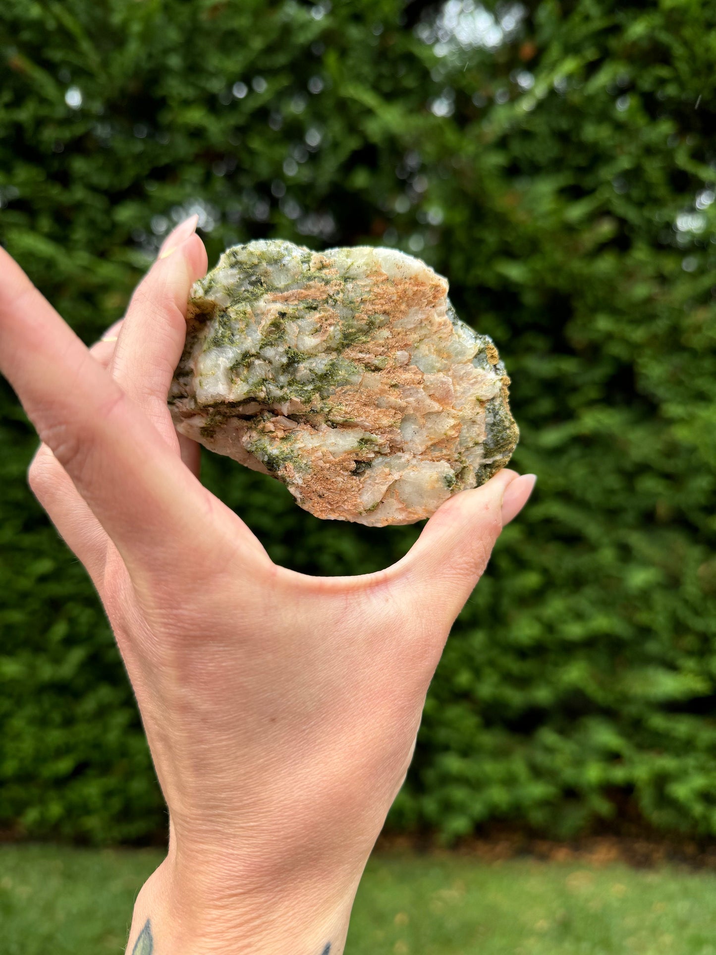 Turkish Forest Epidote & Quartz Specimen