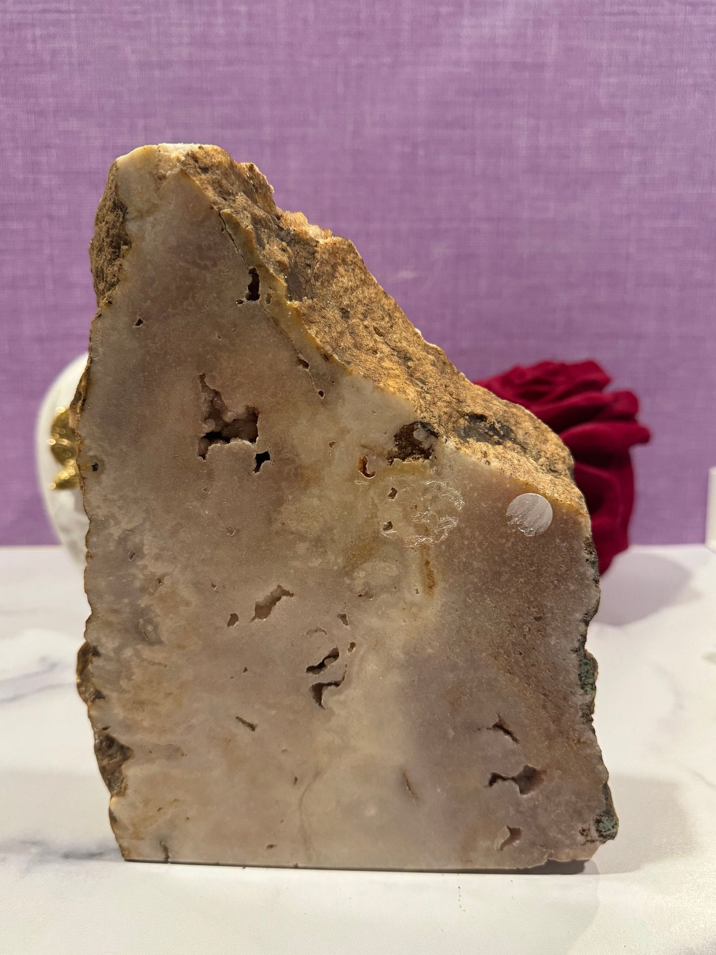 Brazilian Pink Amethyst Slab (5.16lbs)