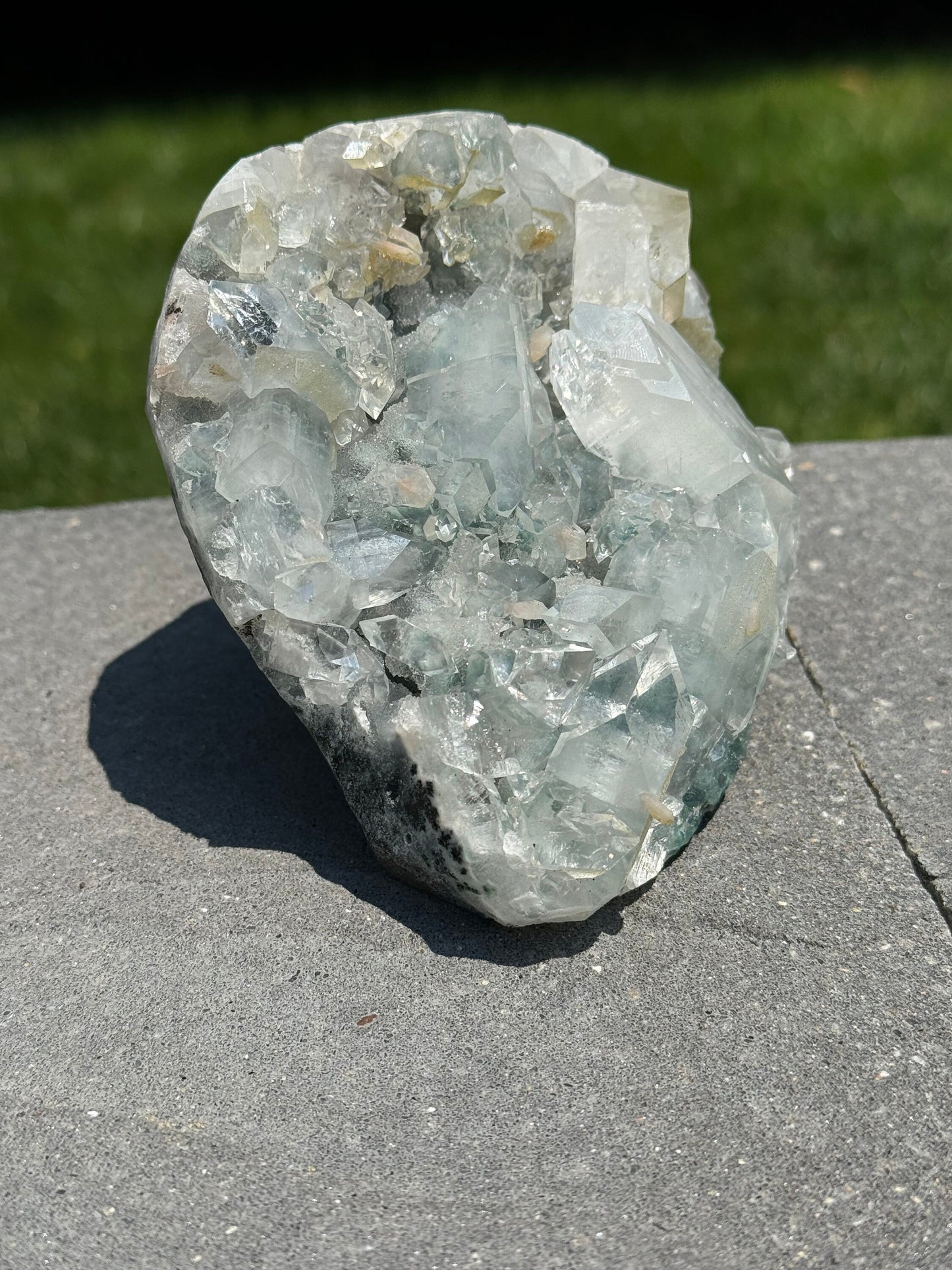 High Quality Diamond Apophyllite & Blue Chalcedony Specimen