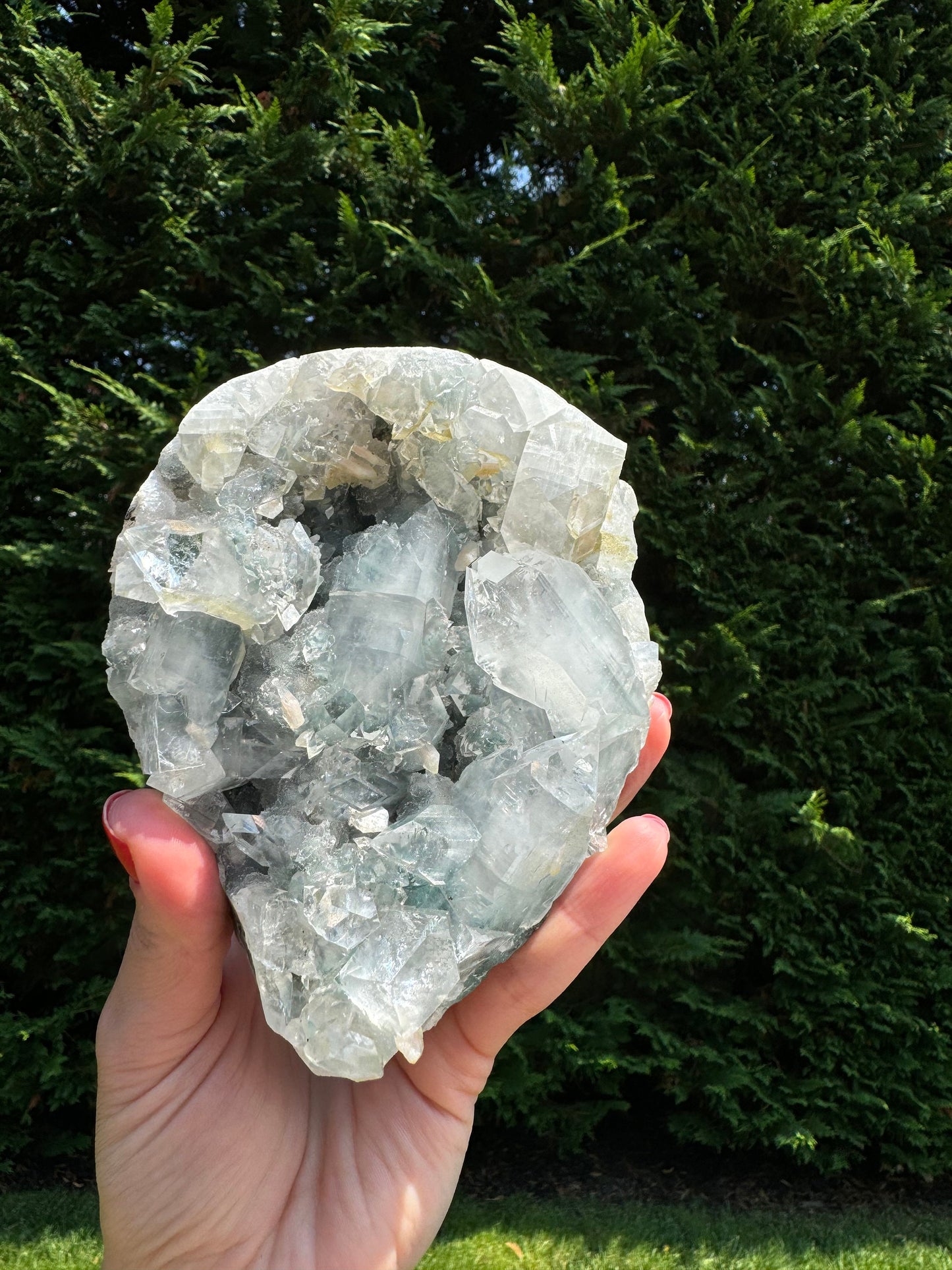 High Quality Diamond Apophyllite & Blue Chalcedony Specimen