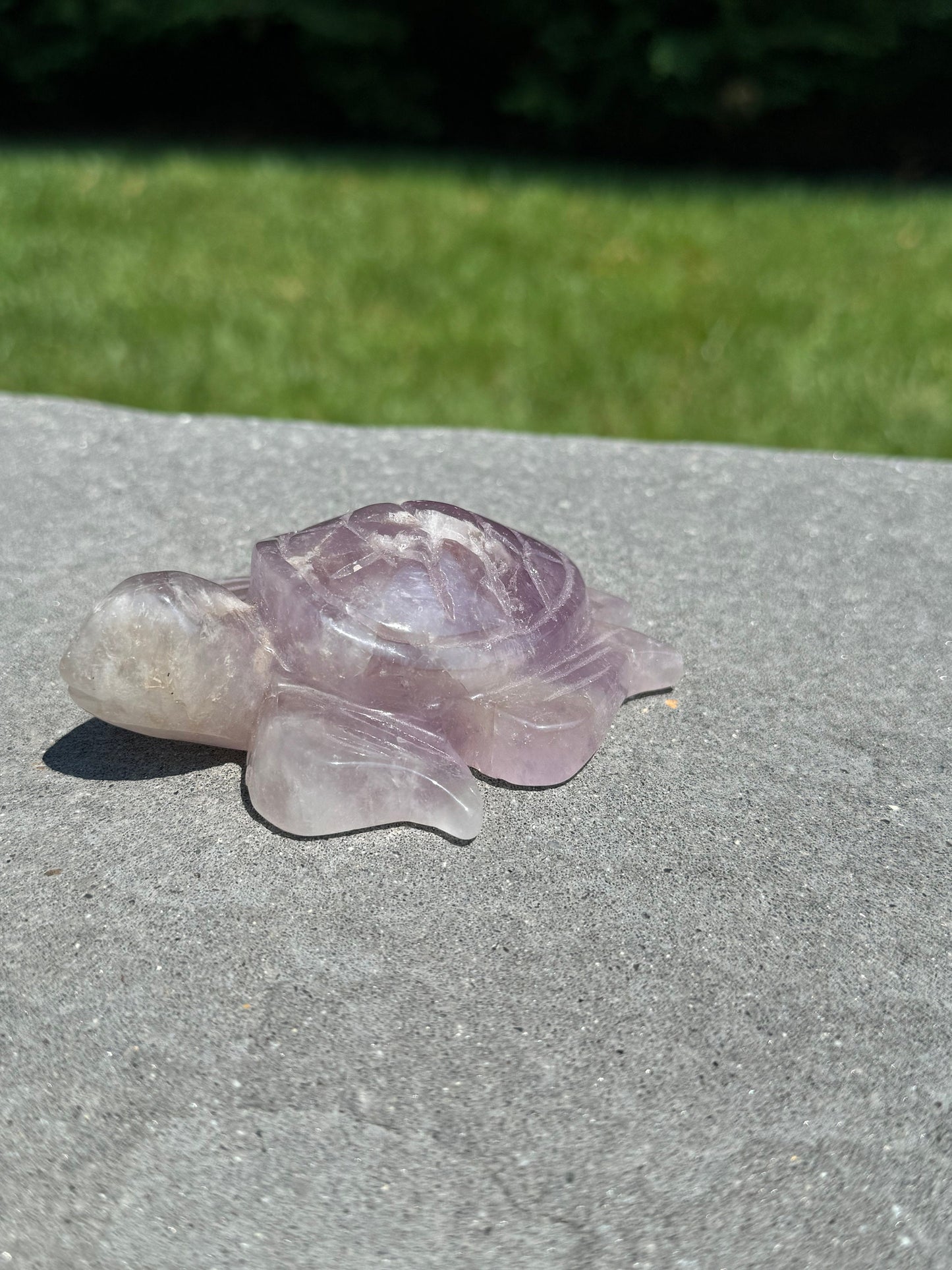 Purple Amethyst Turtle Carving