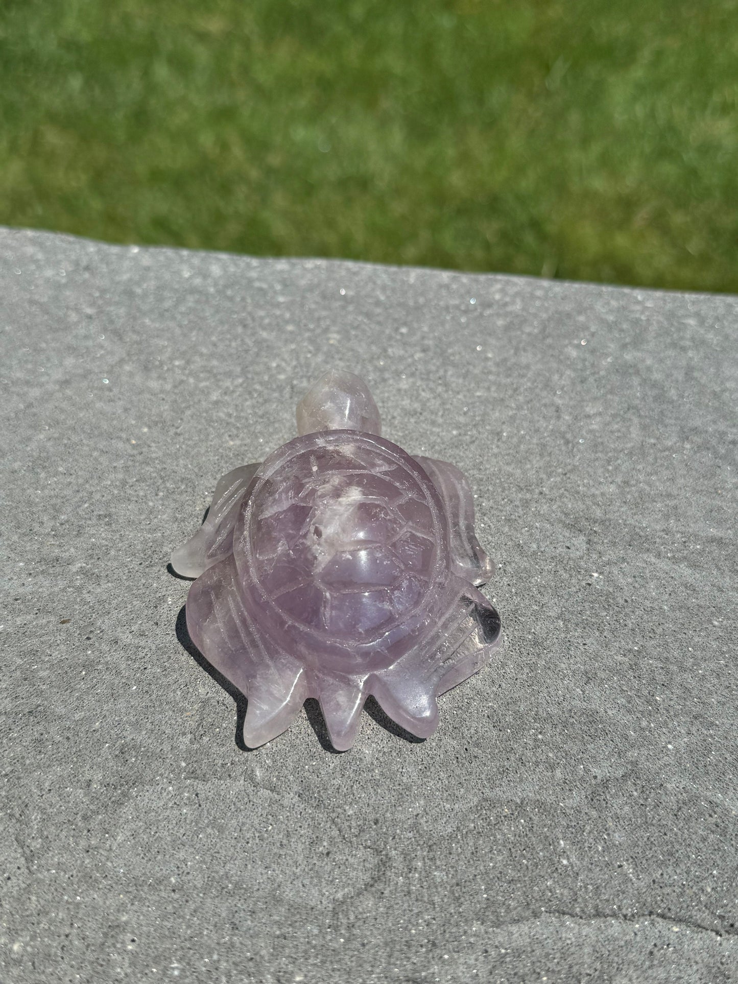 Purple Amethyst Turtle Carving