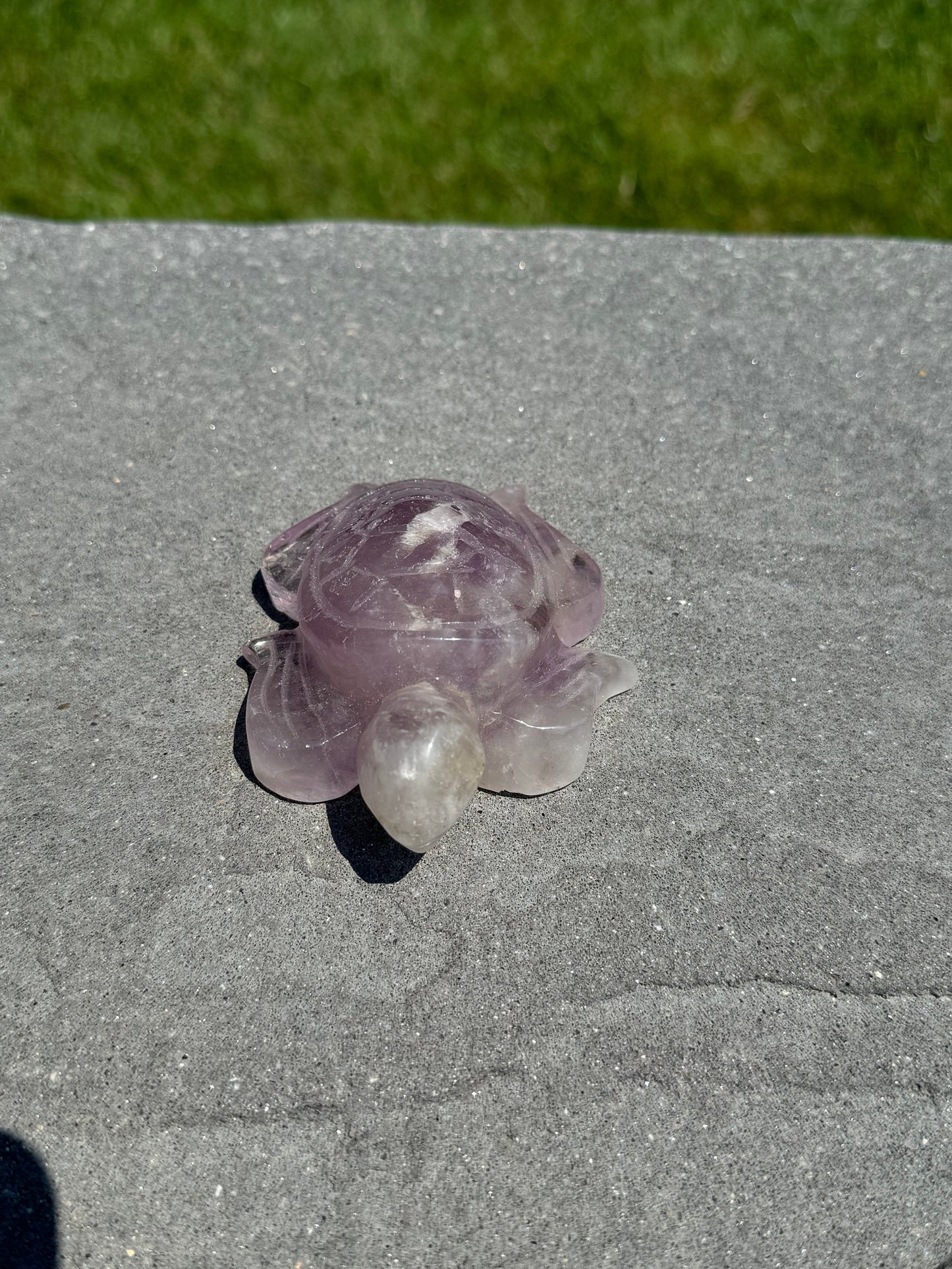 Purple Amethyst Turtle Carving