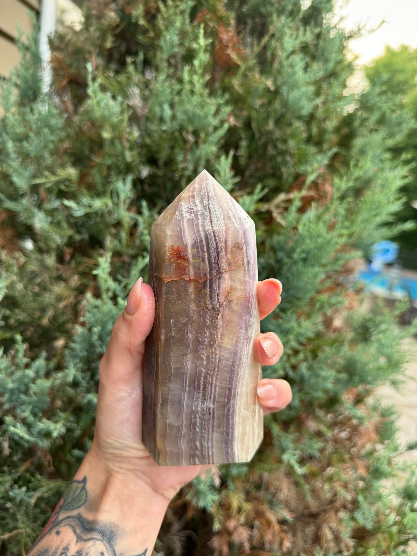 Garden Included Fluorite Tower