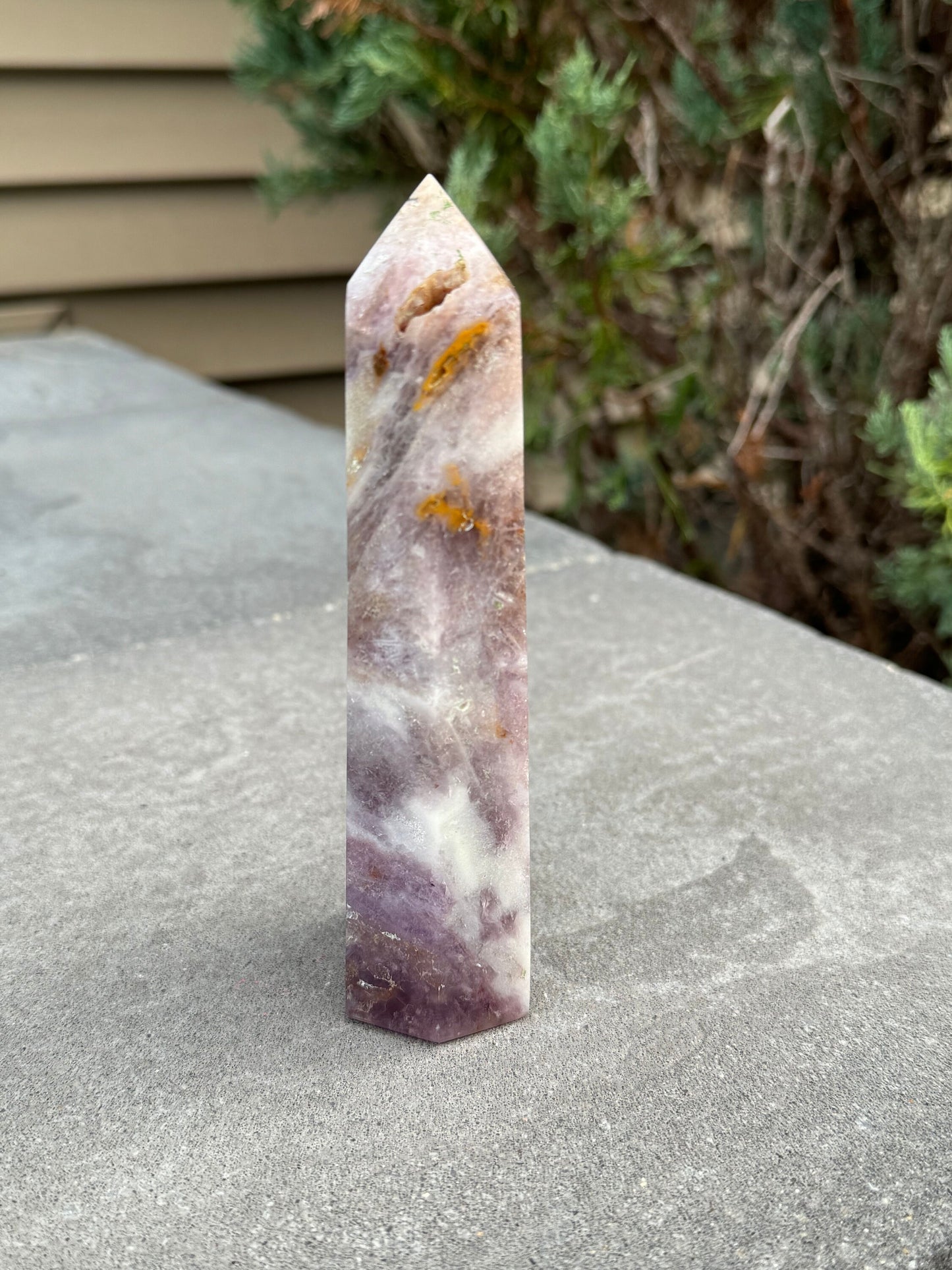 Included Garden Purple Fluorite Tower