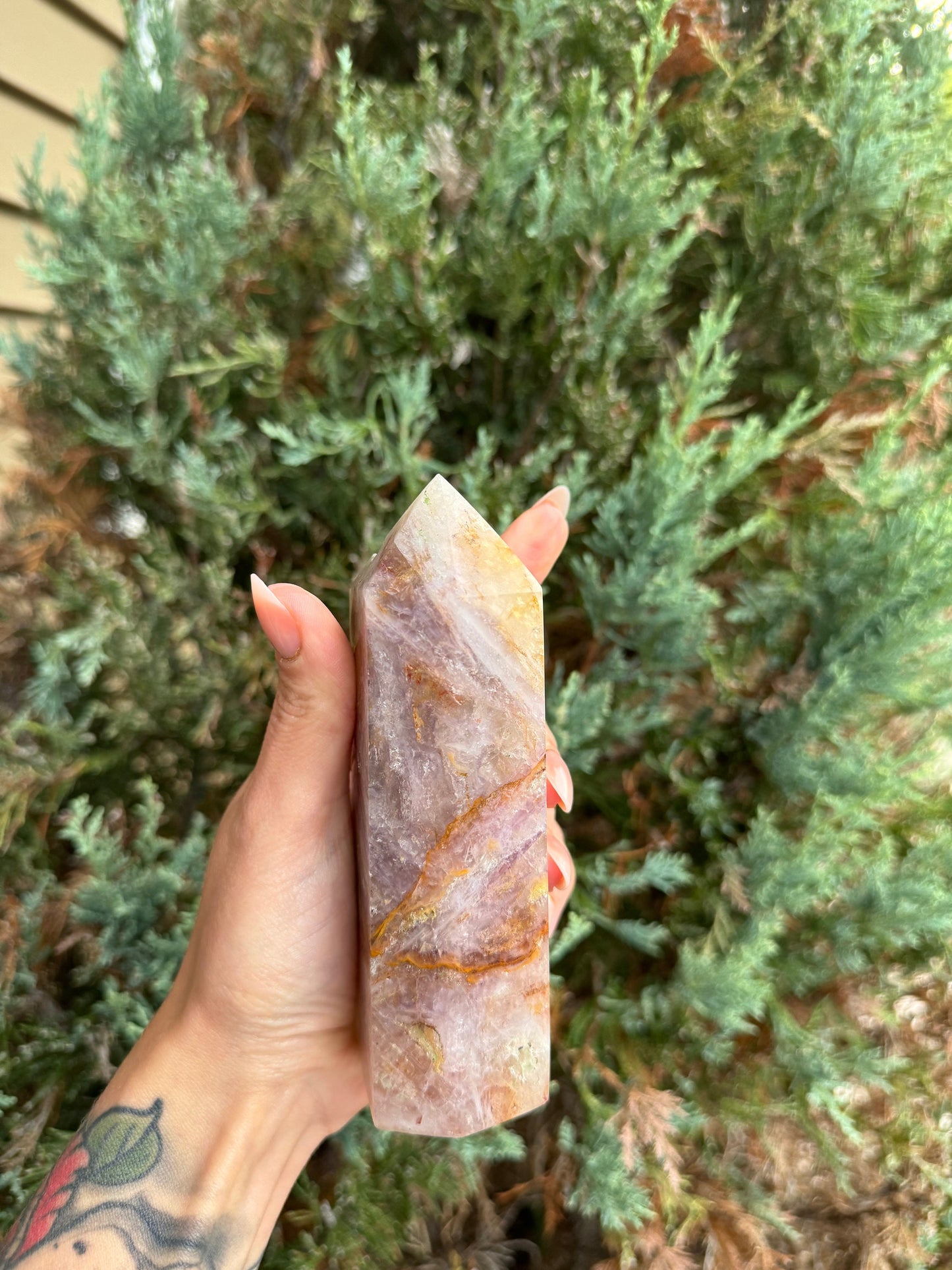 Garden Included Fluorite Tower