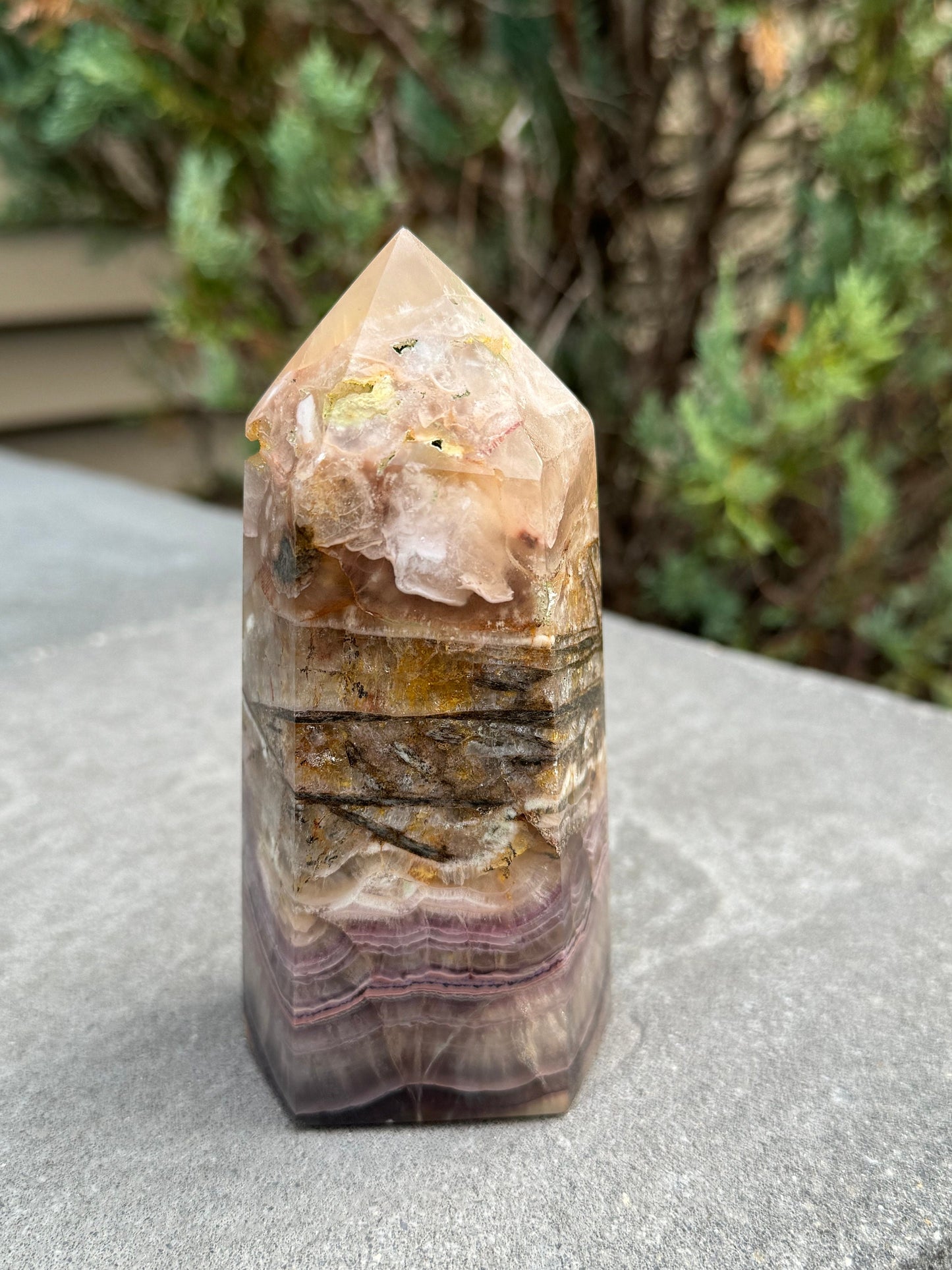 Included Garden Fluorite Tower