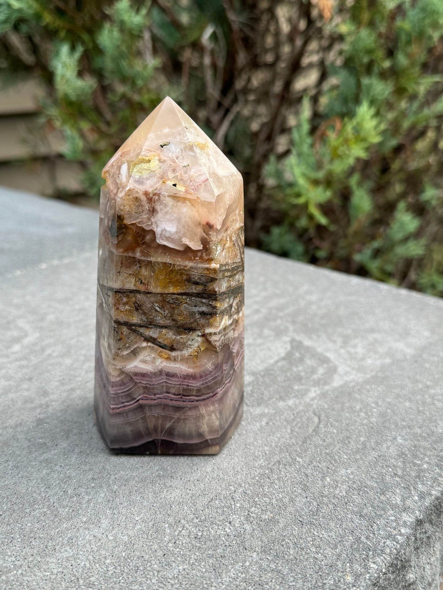 Included Garden Fluorite Tower