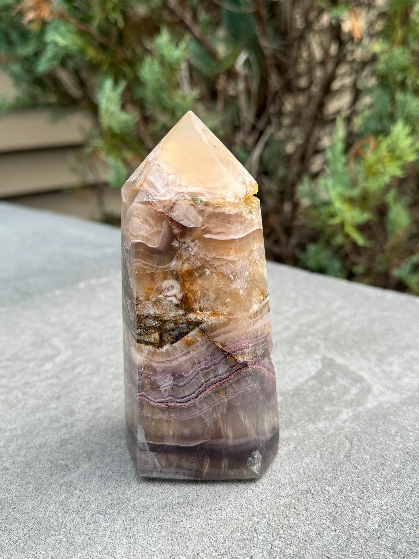 Included Garden Fluorite Tower
