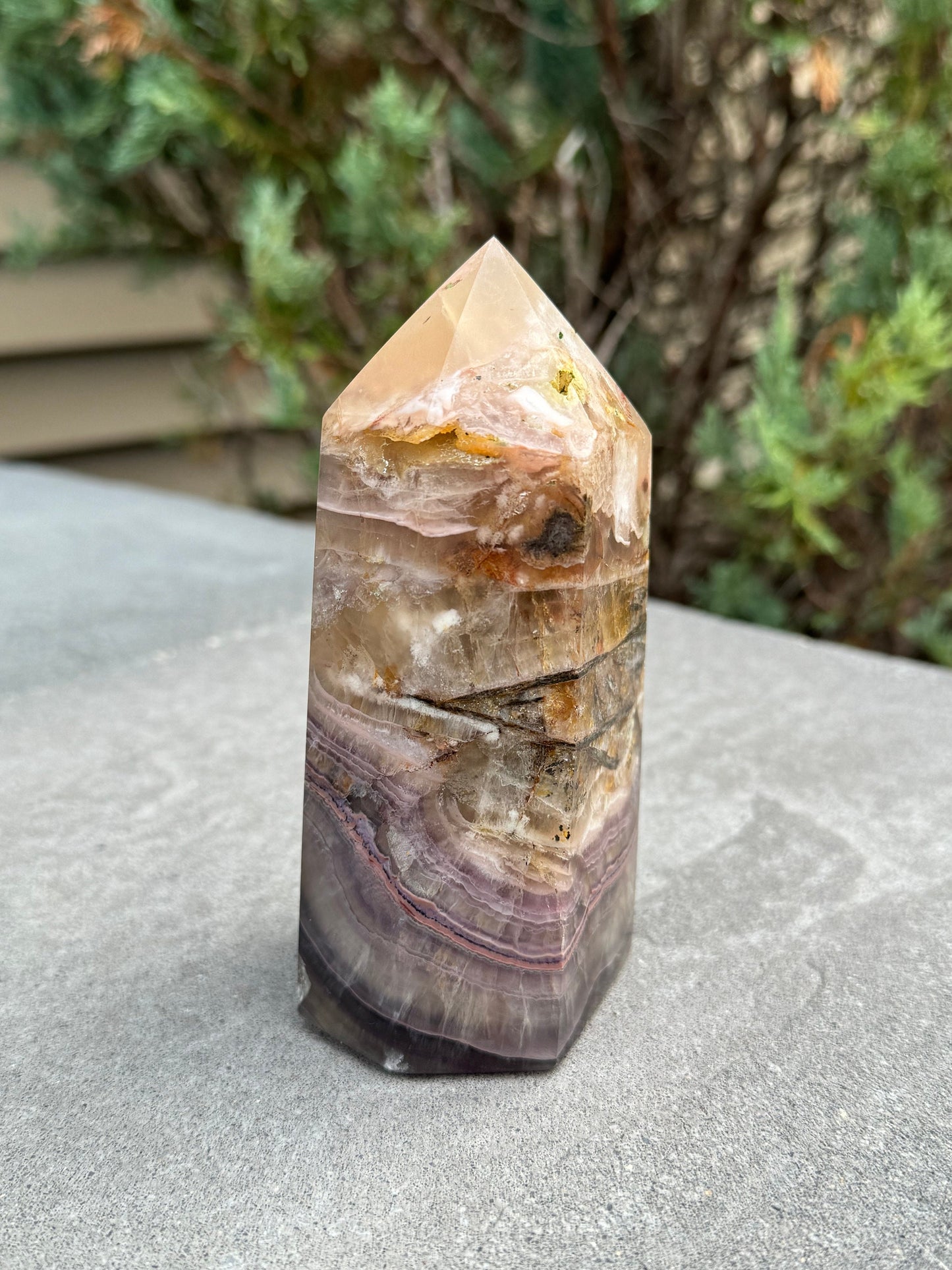 Included Garden Fluorite Tower