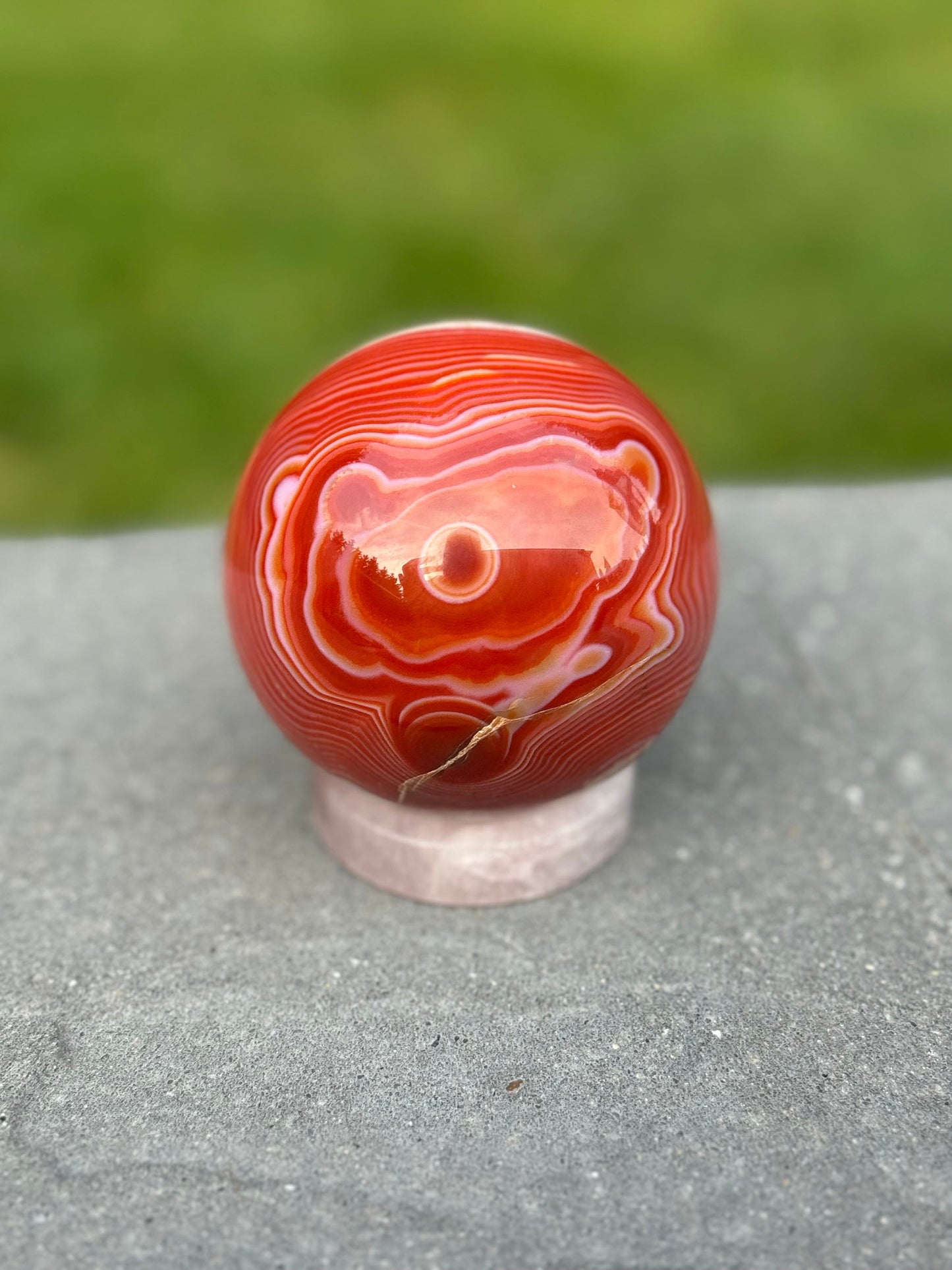 Banded Druzy Sardonyx Sphere (80MM)