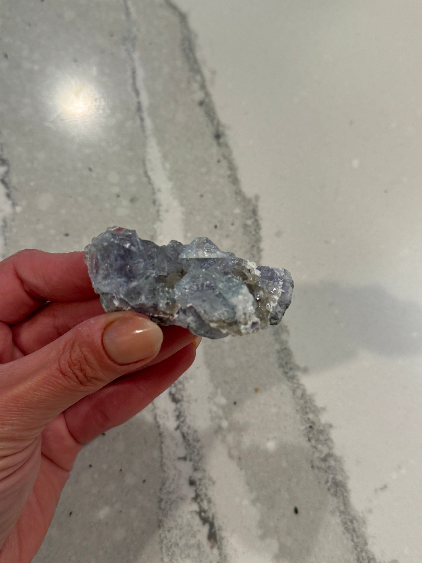 Blue & Purple Fluorite Cubic Specimen (Zhejiang, Hangzhou, China)